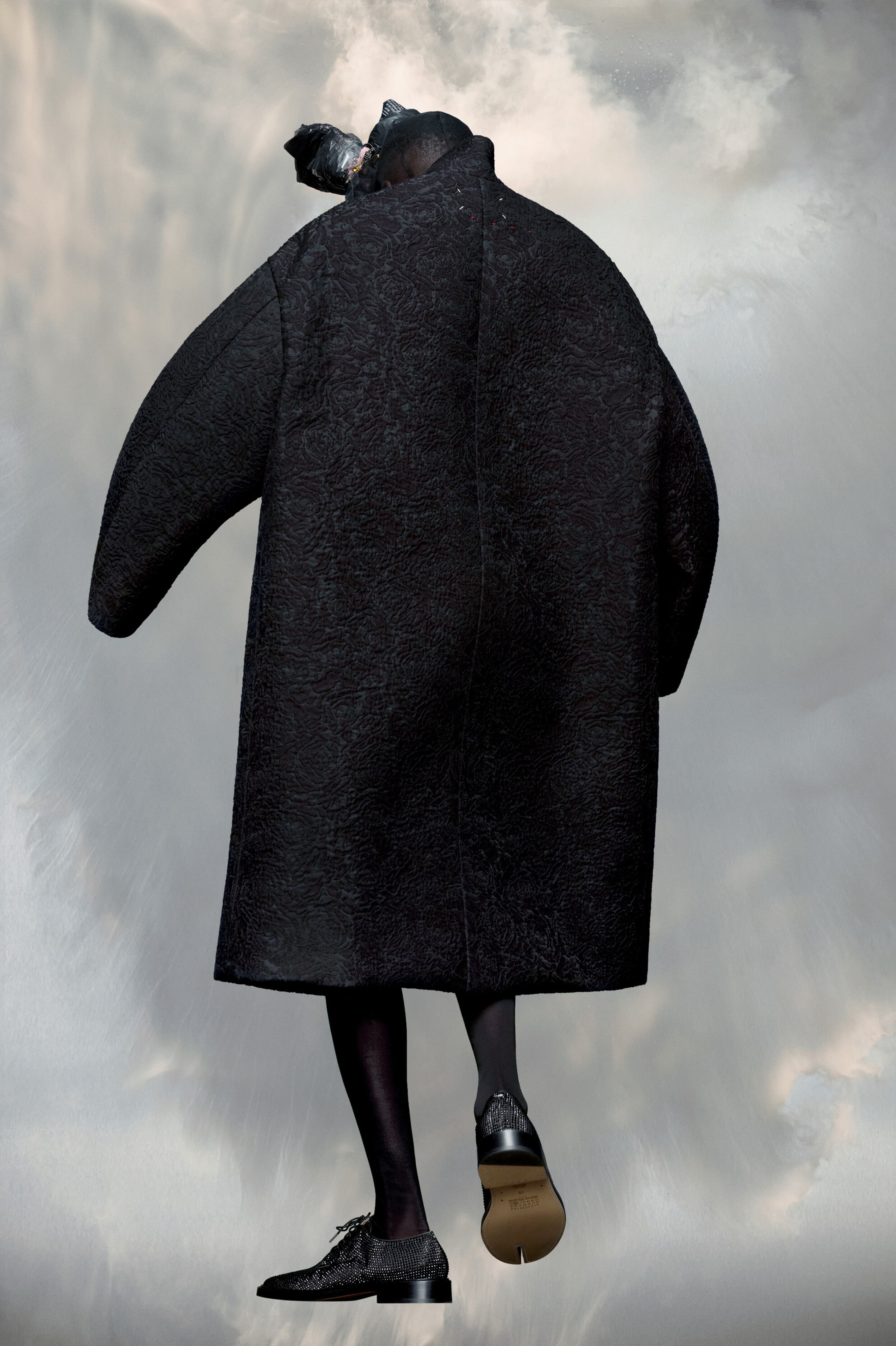 (image for) Oversized-Mantel Aus GeblüMtem Cloqué-Gewebe | Maison Margiela Mm6 - 900