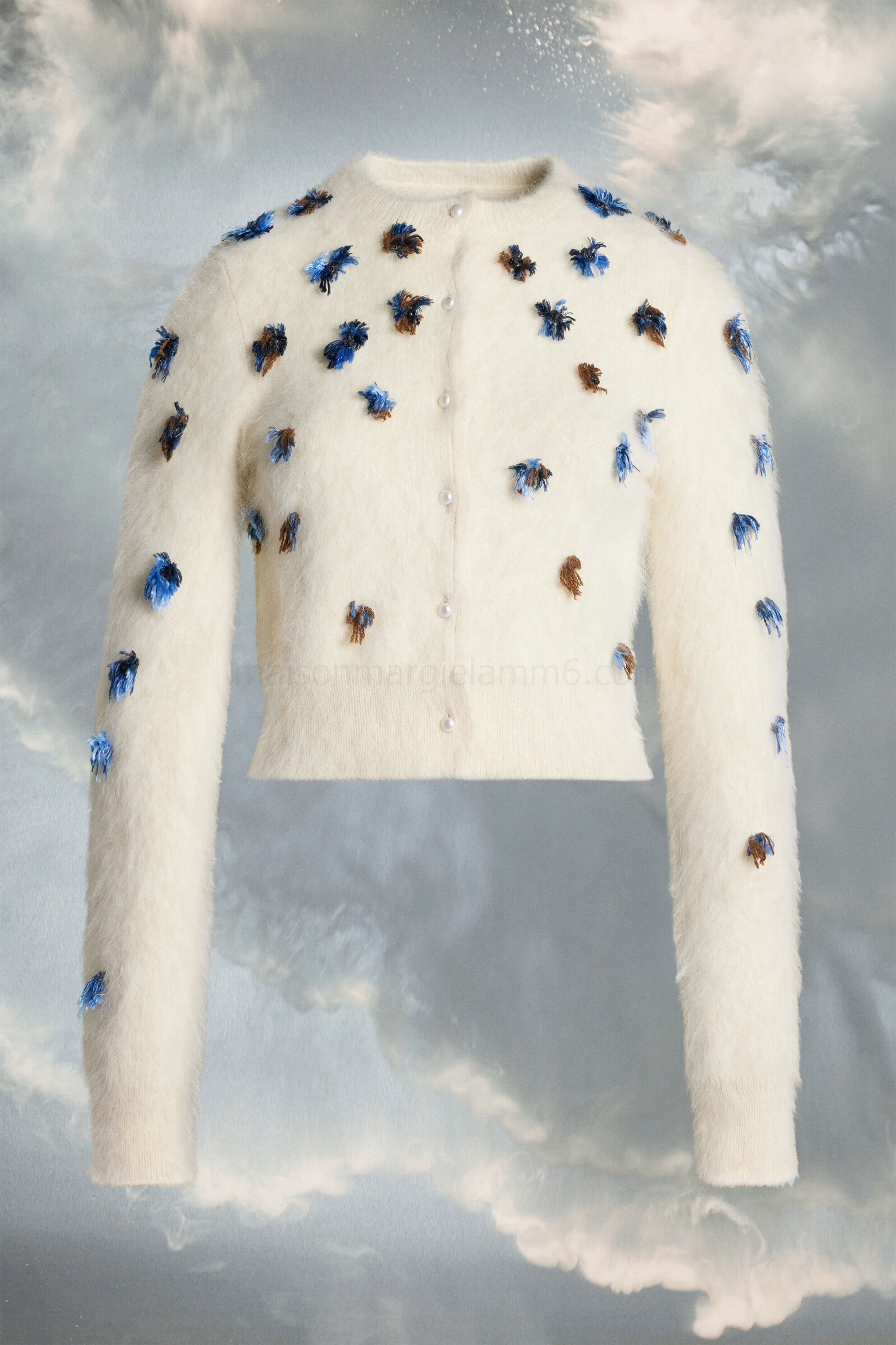 (image for) Strickcardigan Mit Blumenmuster | Maison Margiela Mm6 - 866