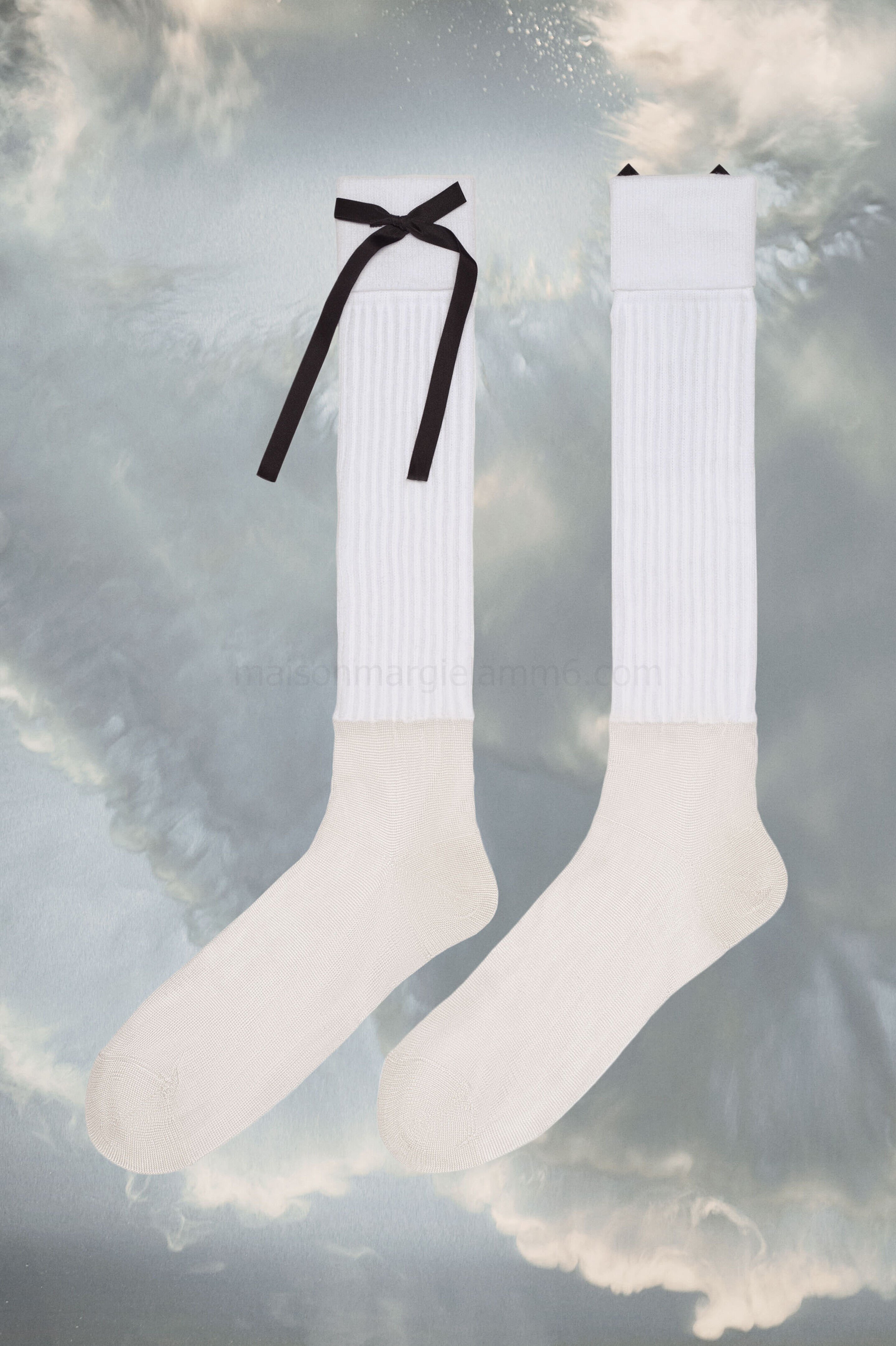 (image for) Socken Mit Couture-Schleife | Maison Margiela Mm6 - 2261 - Click Image to Close