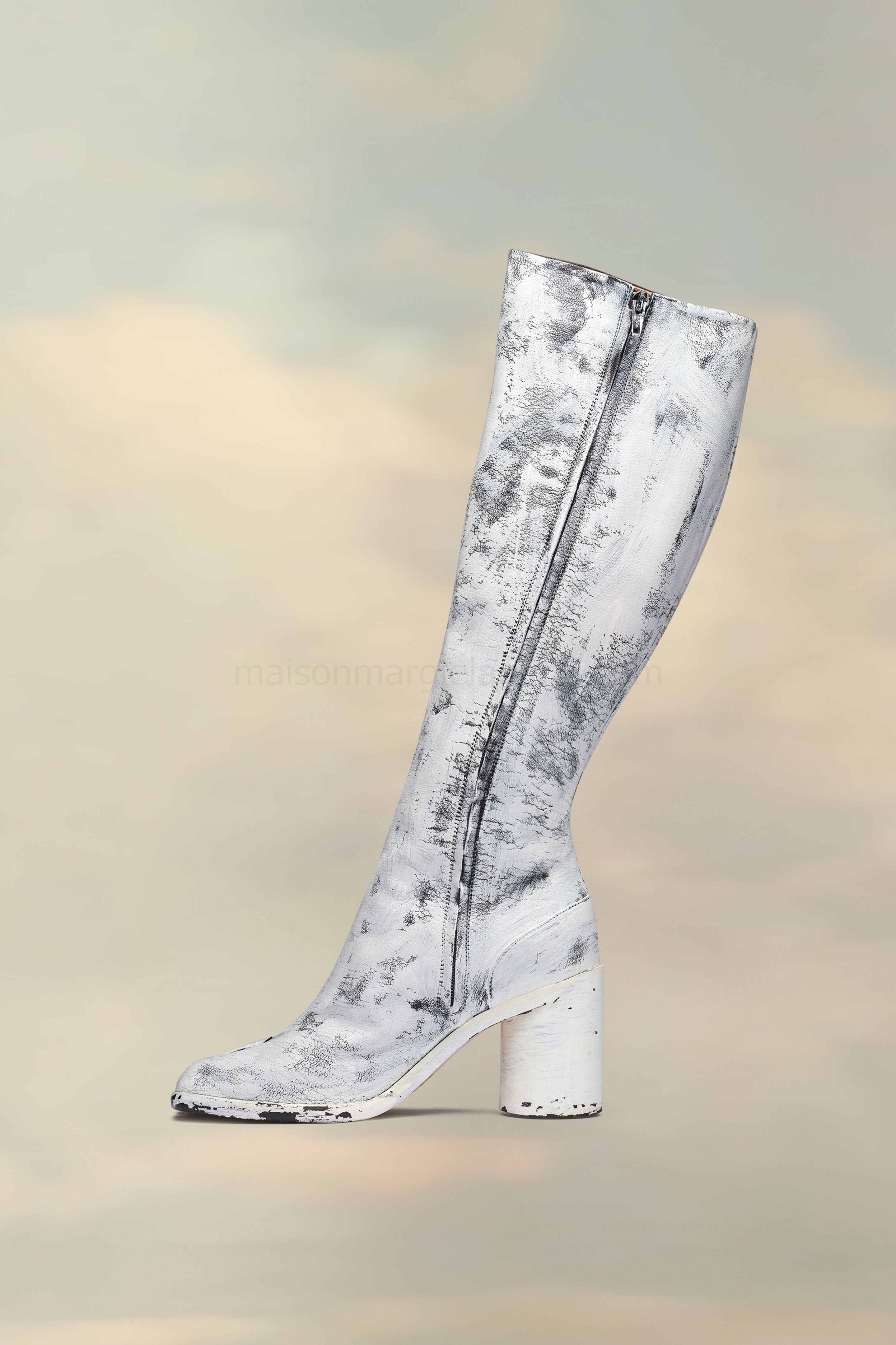 (image for) Kniehohe Tabi Bianchetto-Stiefel | Maison Margiela Mm6 - 1690