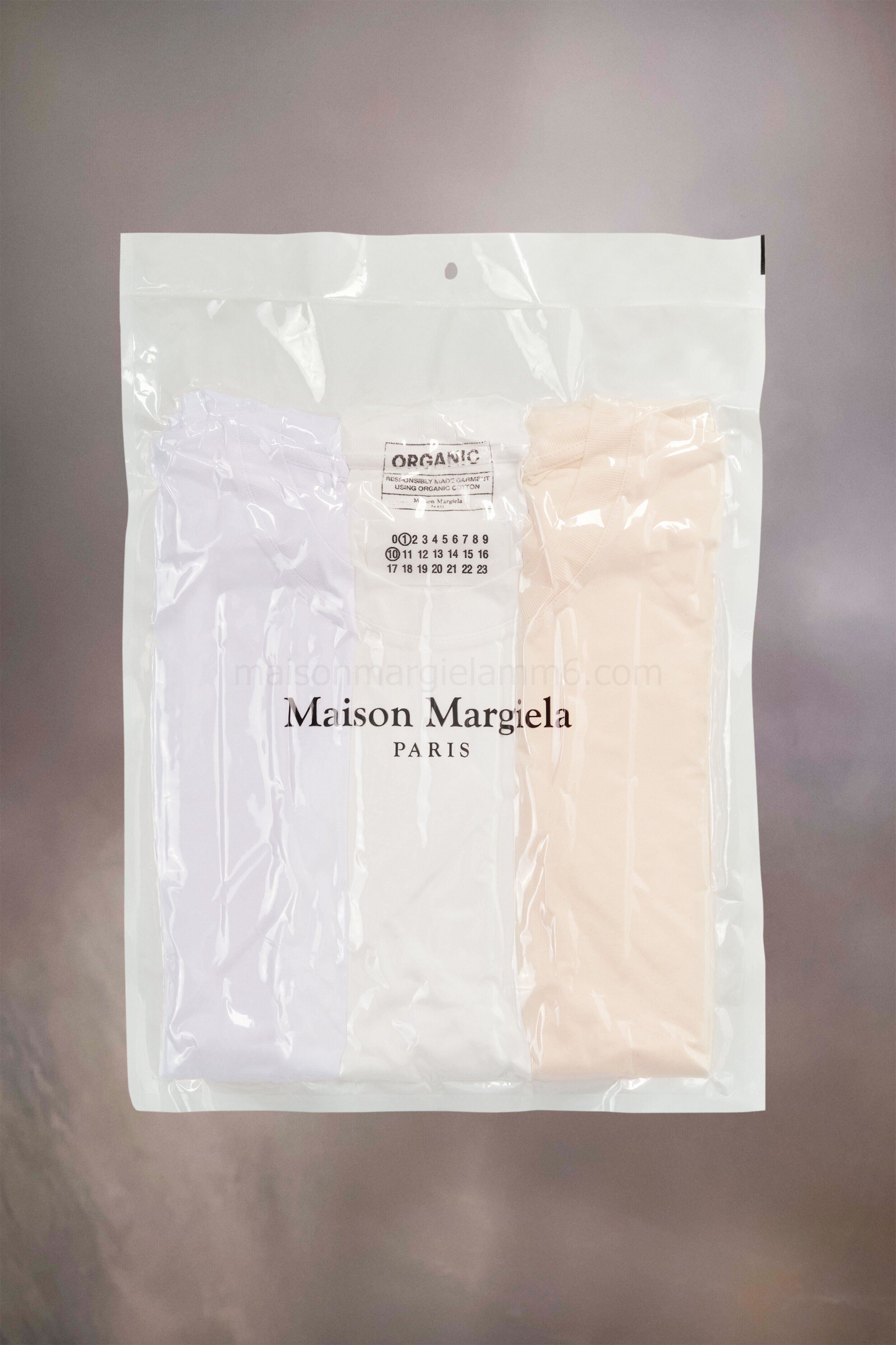 (image for) T-Shirts Aus Bio-Jersey Im Dreierpack | Maison Margiela Mm6 - 1175 - Click Image to Close