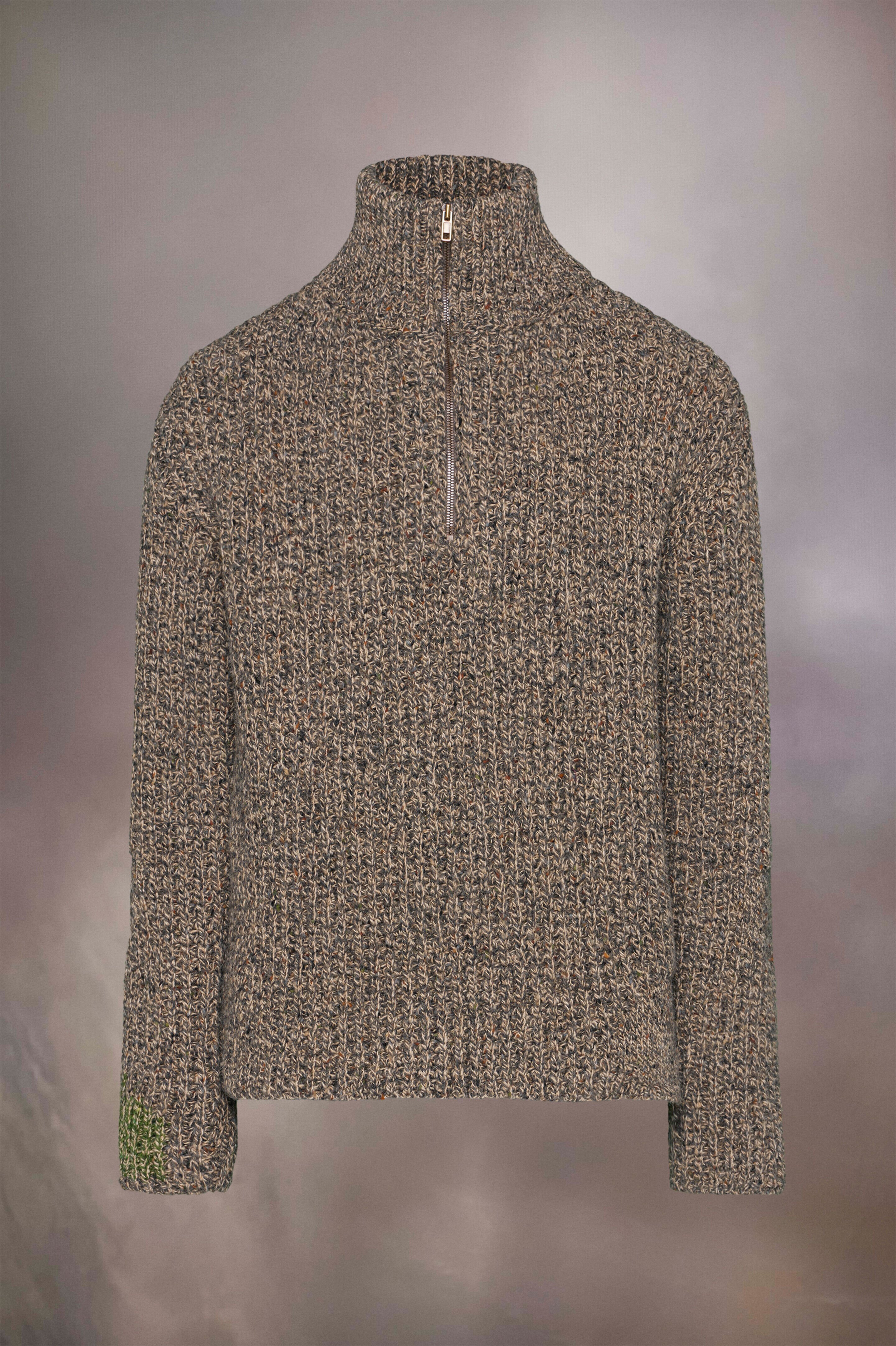 (image for) Sweater Mit ReißVerschluss Und Detail In Flickoptik | Maison Margiela Mm6 - 780