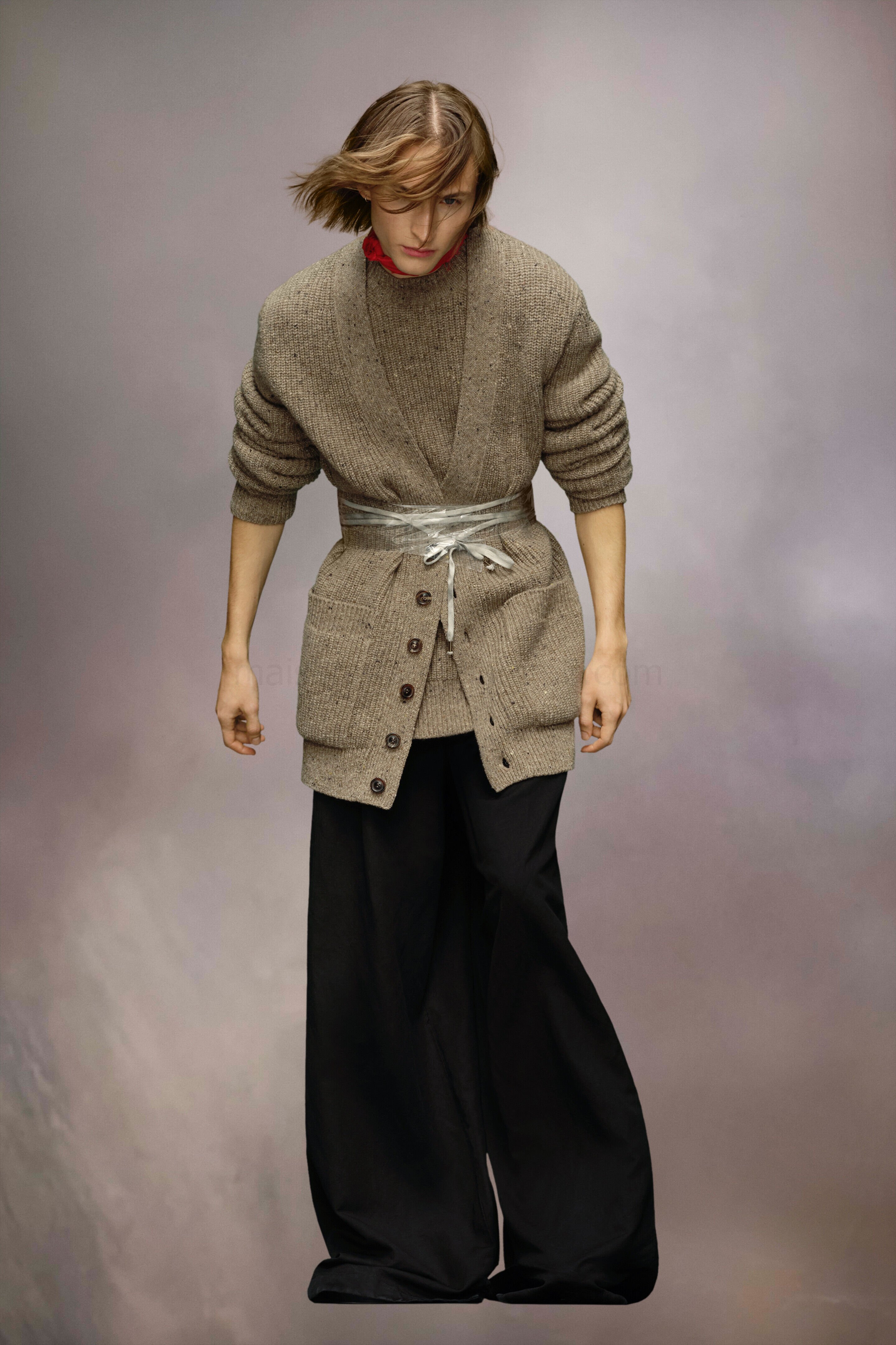 (image for) Cardigan Im Klassischen Donegal-Strick | Maison Margiela Mm6 - 1171