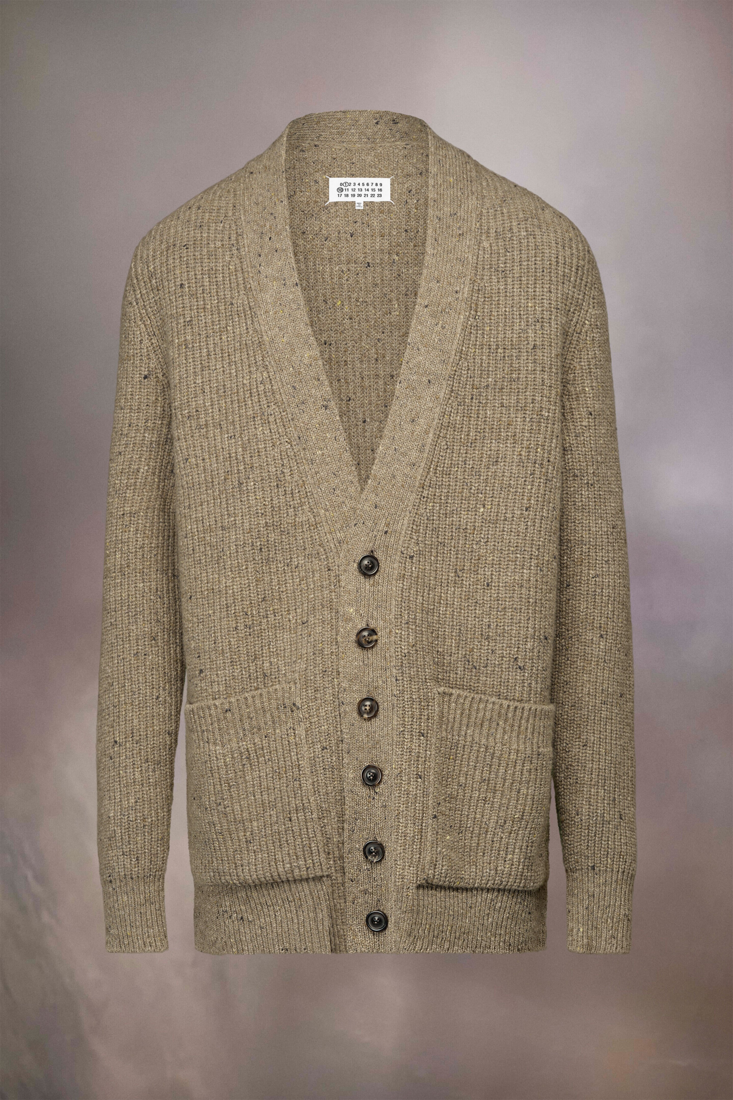 (image for) Cardigan Im Klassischen Donegal-Strick | Maison Margiela Mm6 - 1171