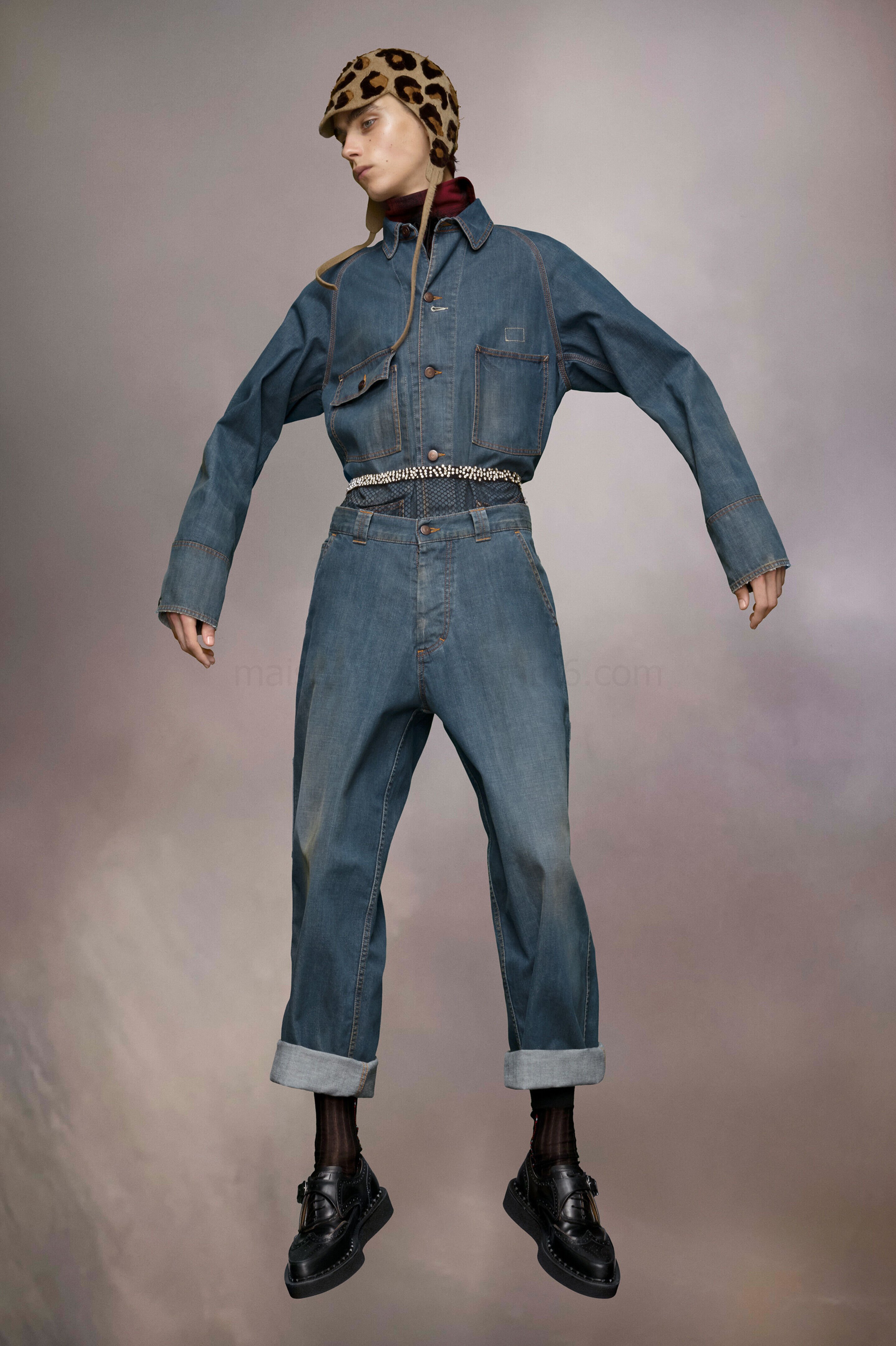 (image for) Jeans Mit Americana-Waschung | Maison Margiela Mm6 - 752 - Click Image to Close