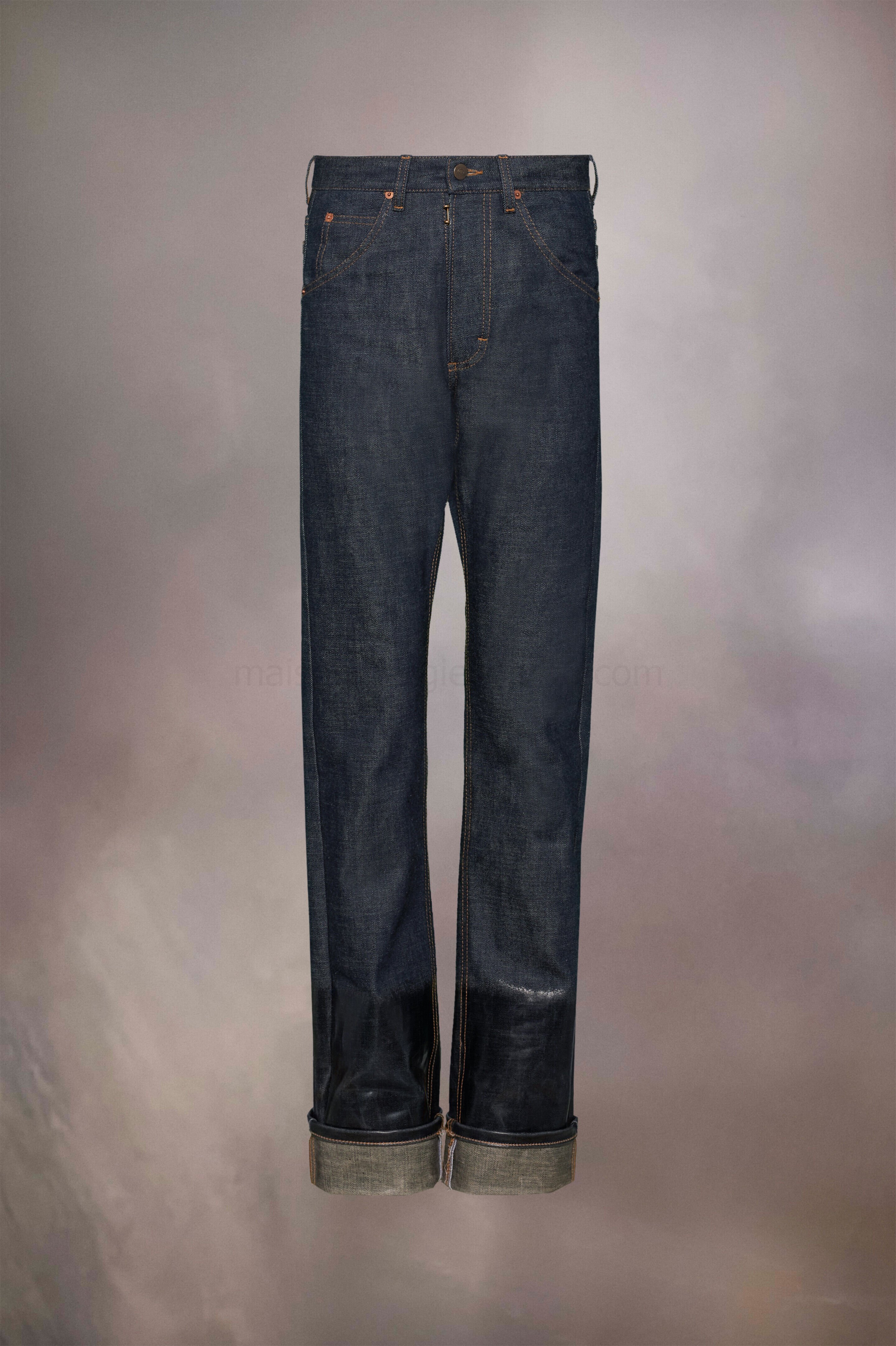 (image for) Jeans Mit Stulpen Und Lack-Finish | Maison Margiela Mm6 - 1273