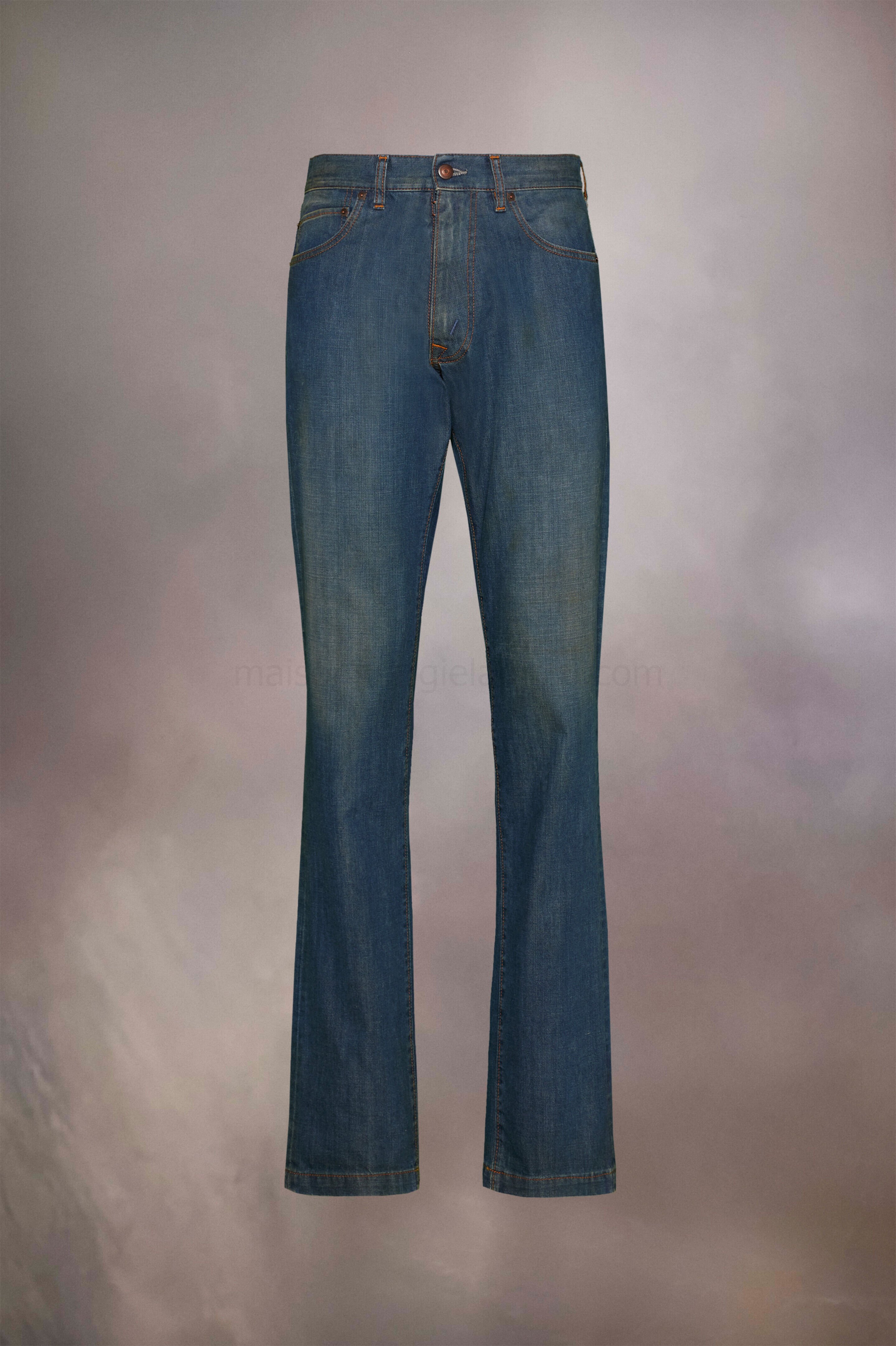 (image for) Jeans Mit Americana-Waschung Und Stulpen | Maison Margiela Mm6 - 784