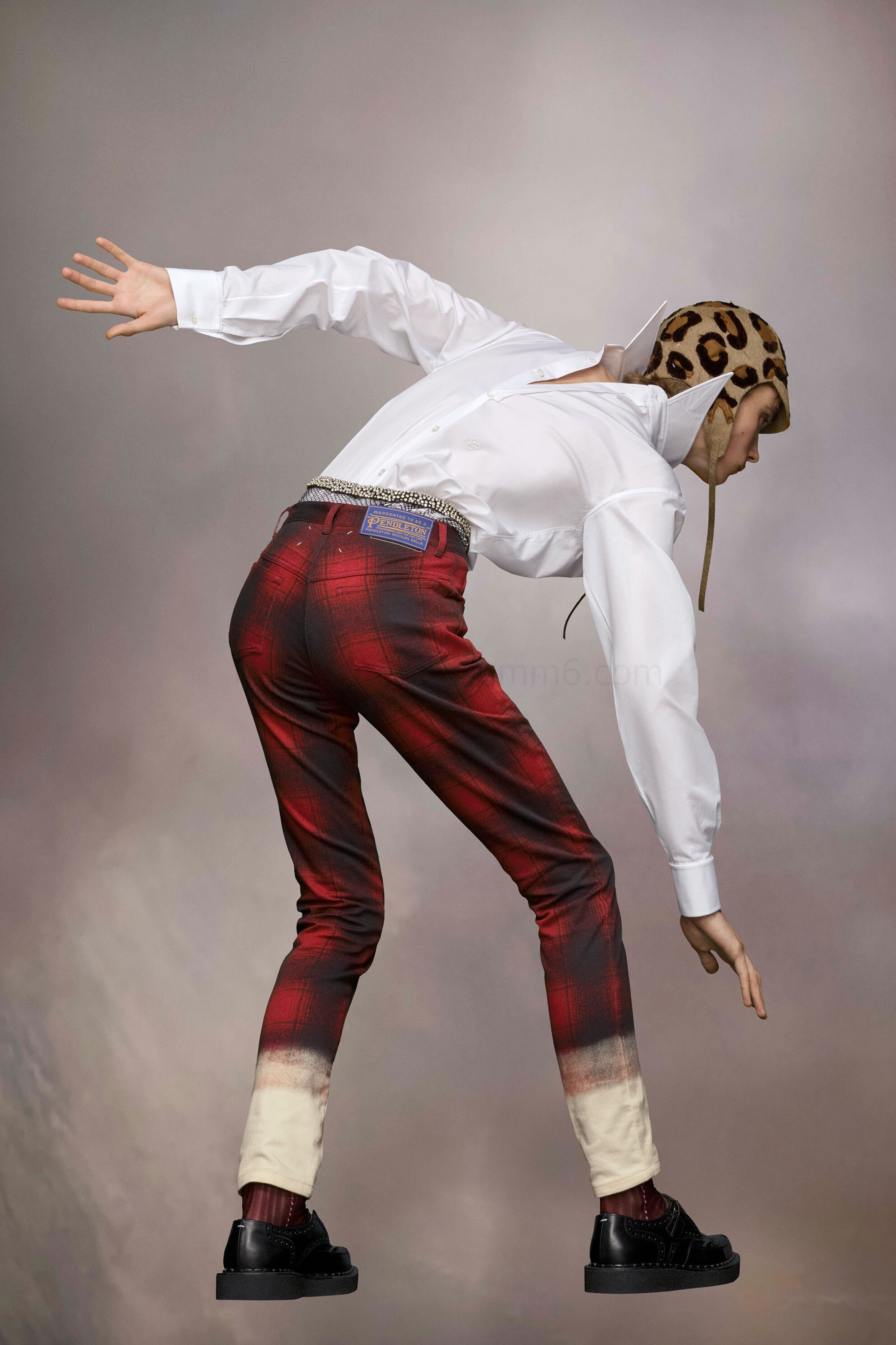 (image for) Pendleton Jeans Mit Karodesign | Maison Margiela Mm6 - 796