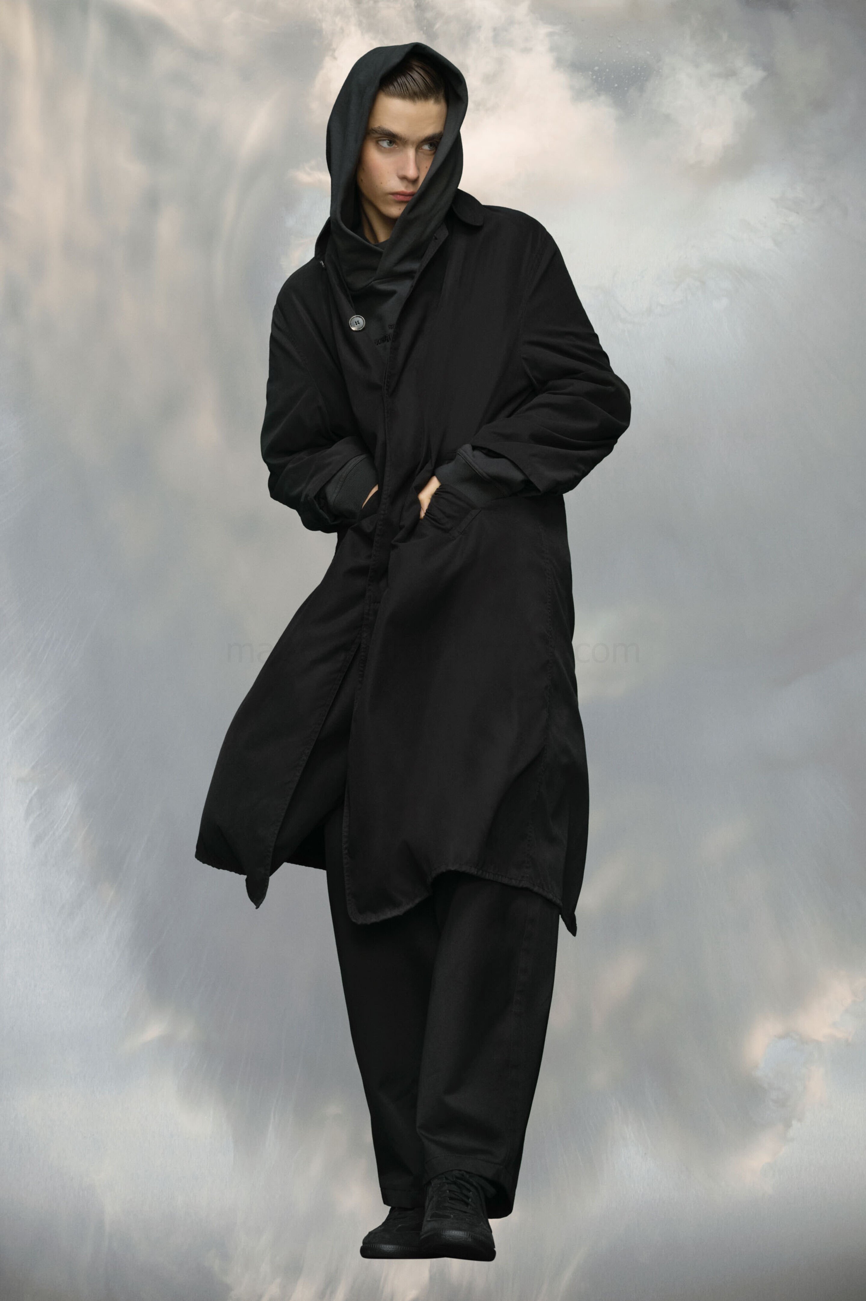 (image for) Trenchcoat Aus Gepeachter Baumwolle | Maison Margiela Mm6 - 1284