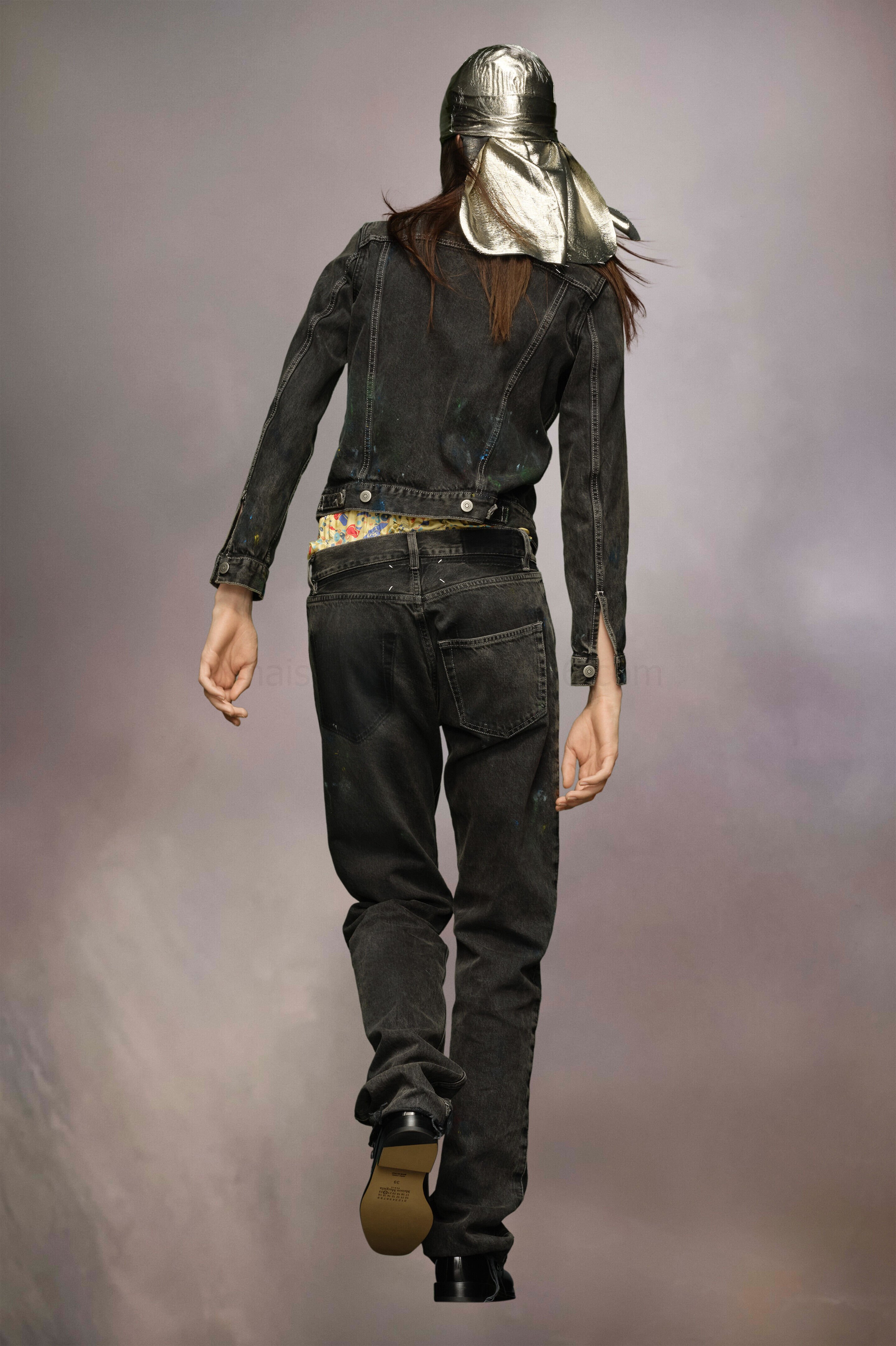 (image for) Jacke Aus Denim Mit Farbakzenten | Maison Margiela Mm6 - 1180