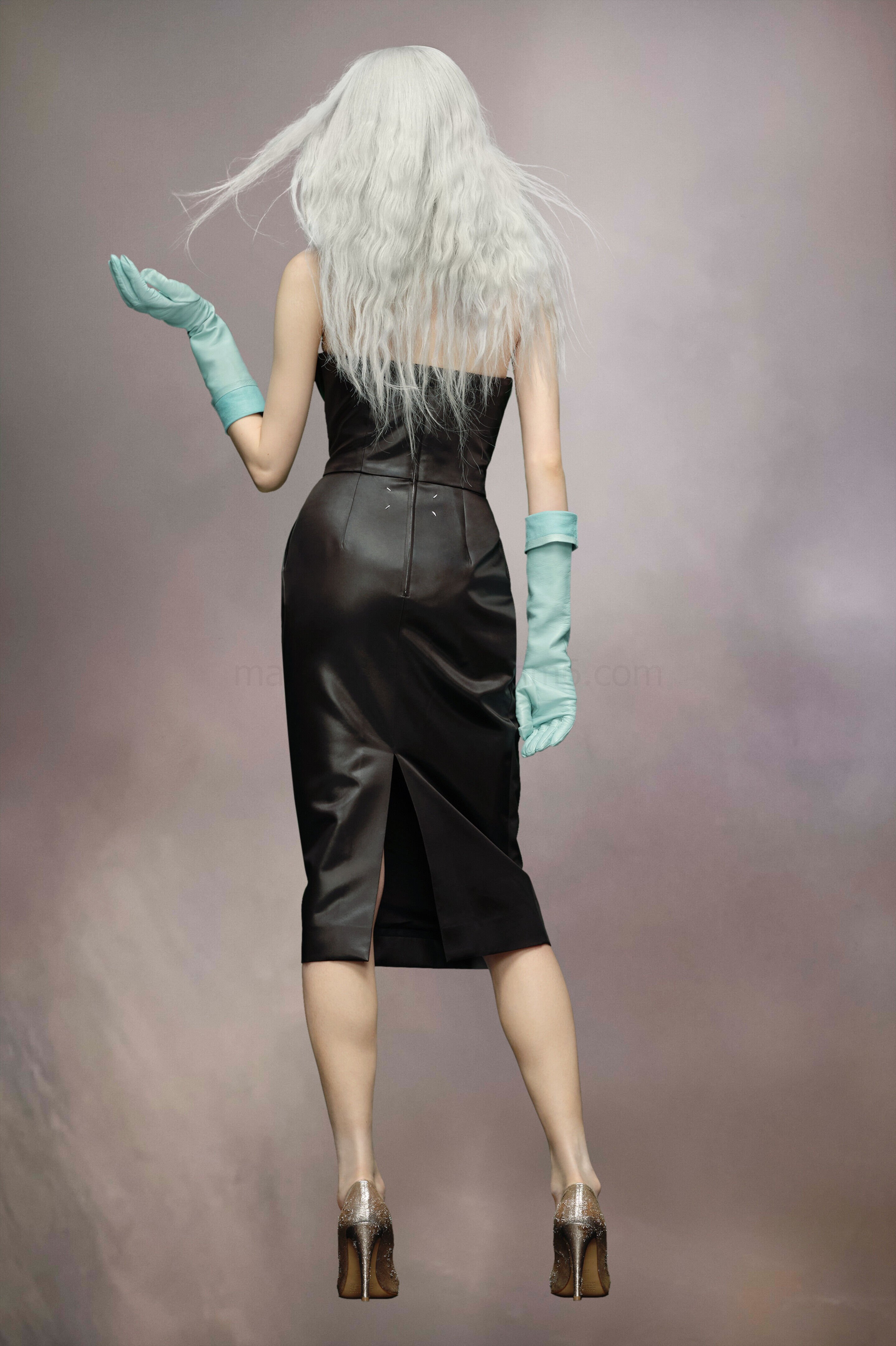 (image for) Kleid Aus Chintz-Satin | Maison Margiela Mm6 - 1090