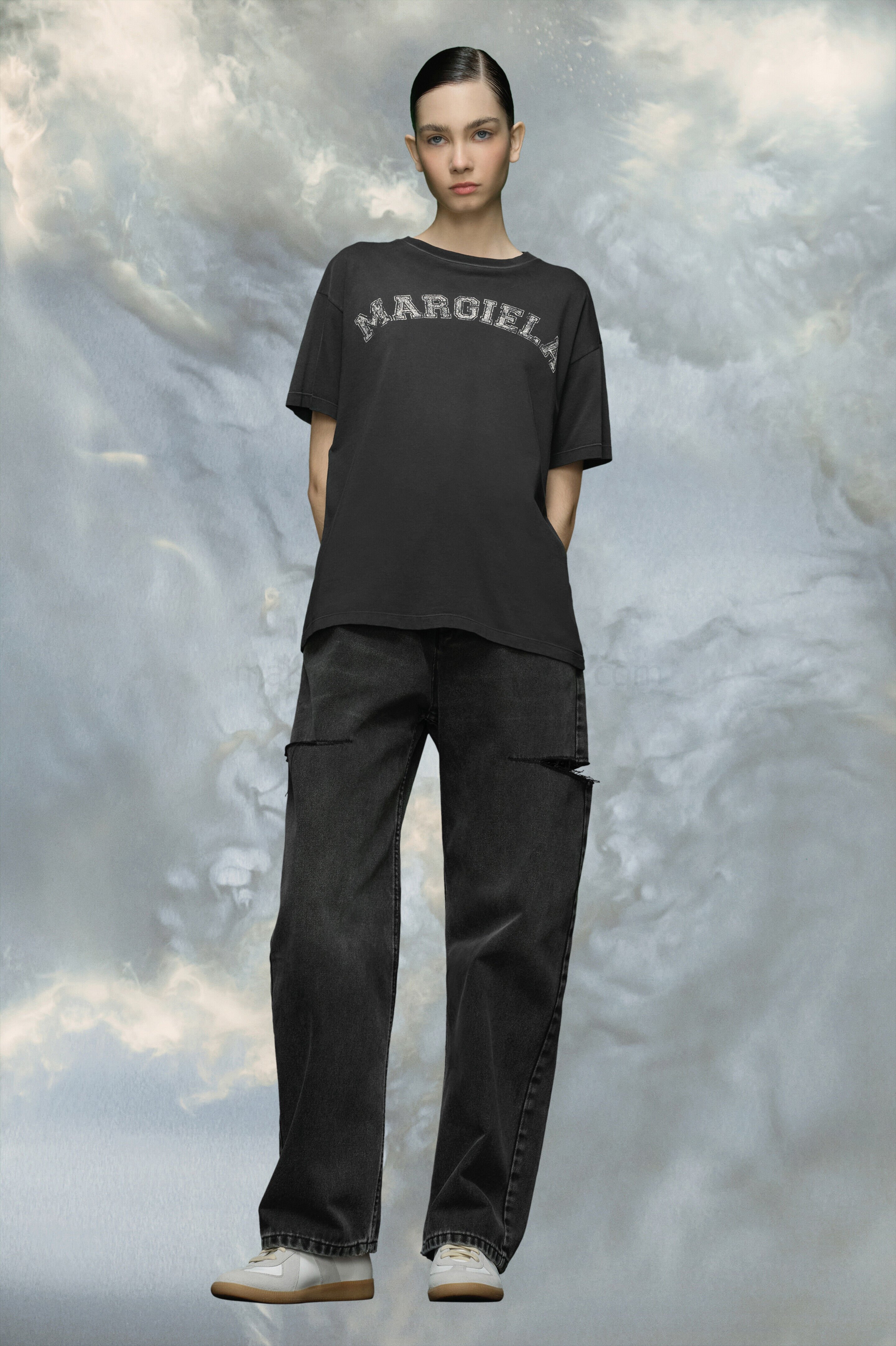 (image for) T-Shirt Aus Baumwolljersey Mit Logo | Maison Margiela Mm6 - 1274