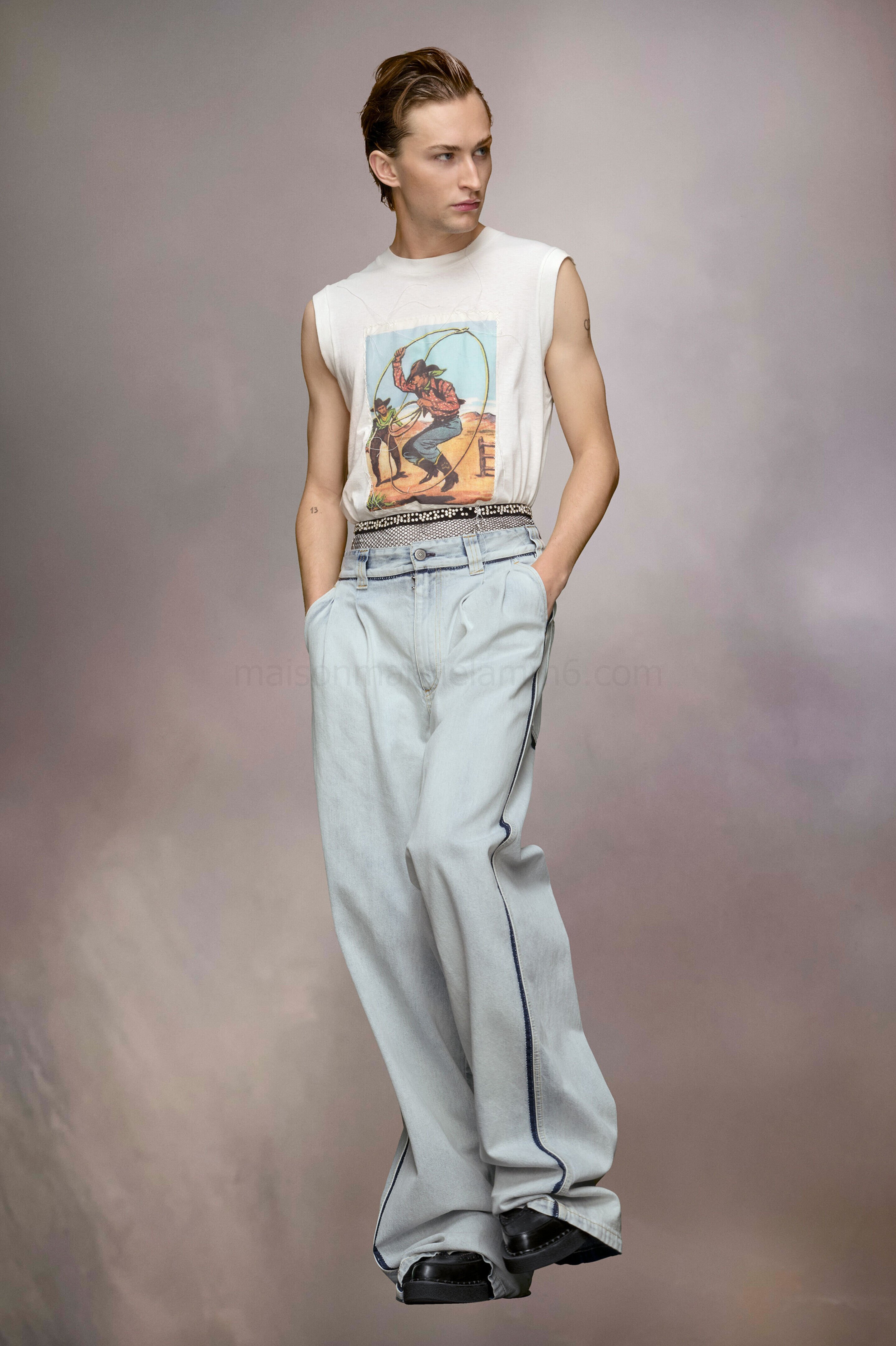 (image for) ÄRmelloses Cowboy-Top | Maison Margiela Mm6 - 823 - Click Image to Close