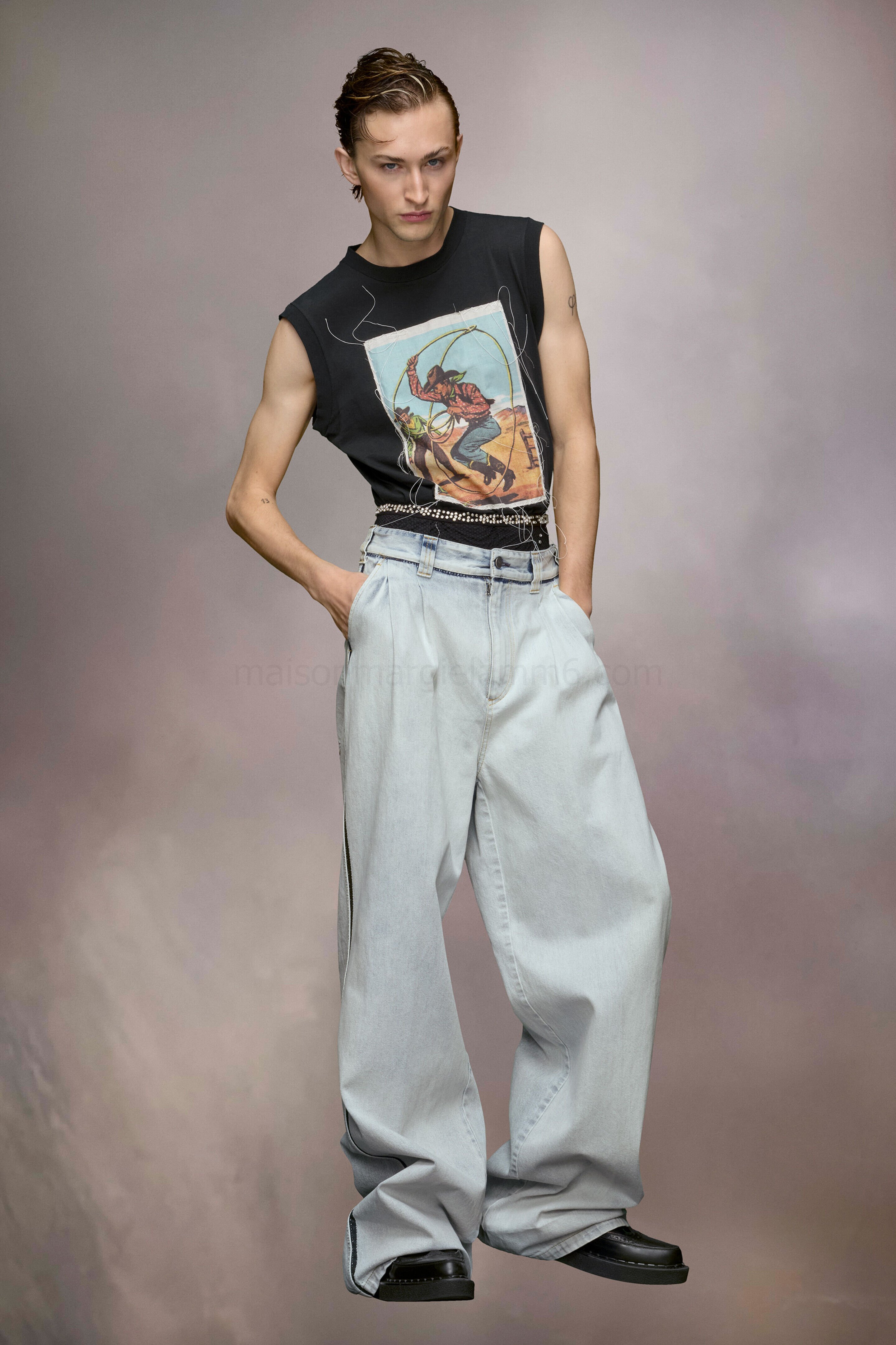 (image for) ÄRmelloses Cowboy-Top | Maison Margiela Mm6 - 773