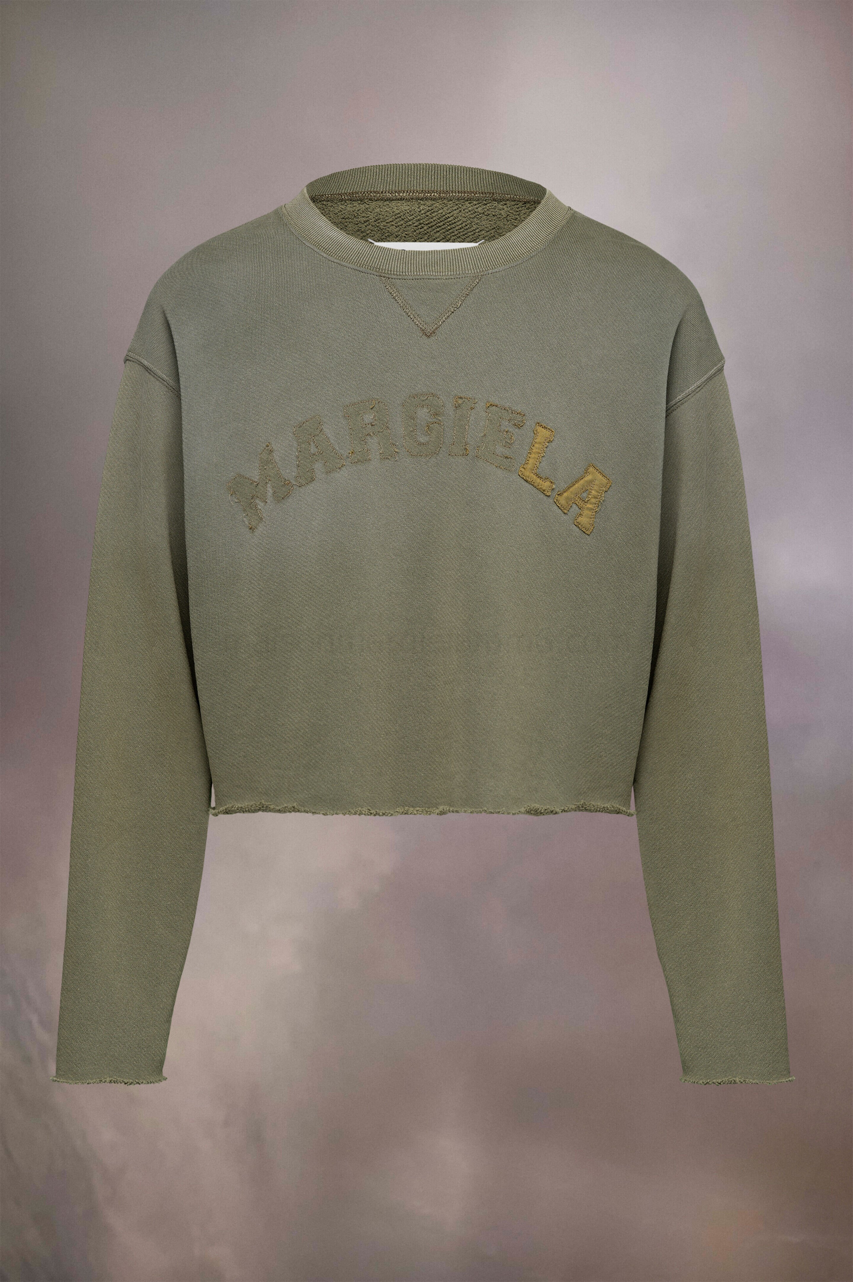 (image for) Kurzes Vintage-Sweatshirt Aus Baumwolle Mit Logo | Maison Margiela Mm6 - 961