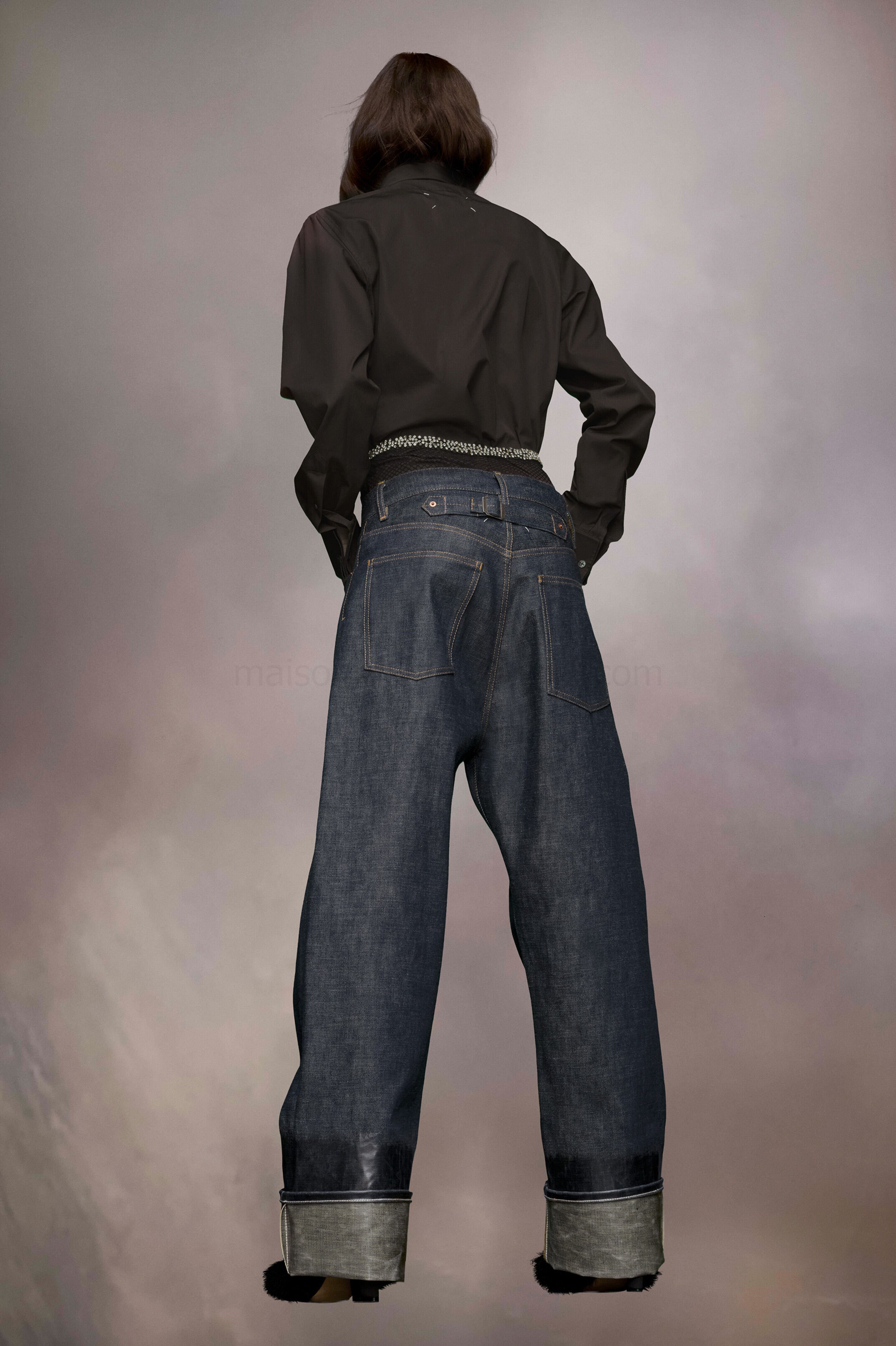 (image for) Jeans Mit Stulpen Und Lack-Finish | Maison Margiela Mm6 - 741