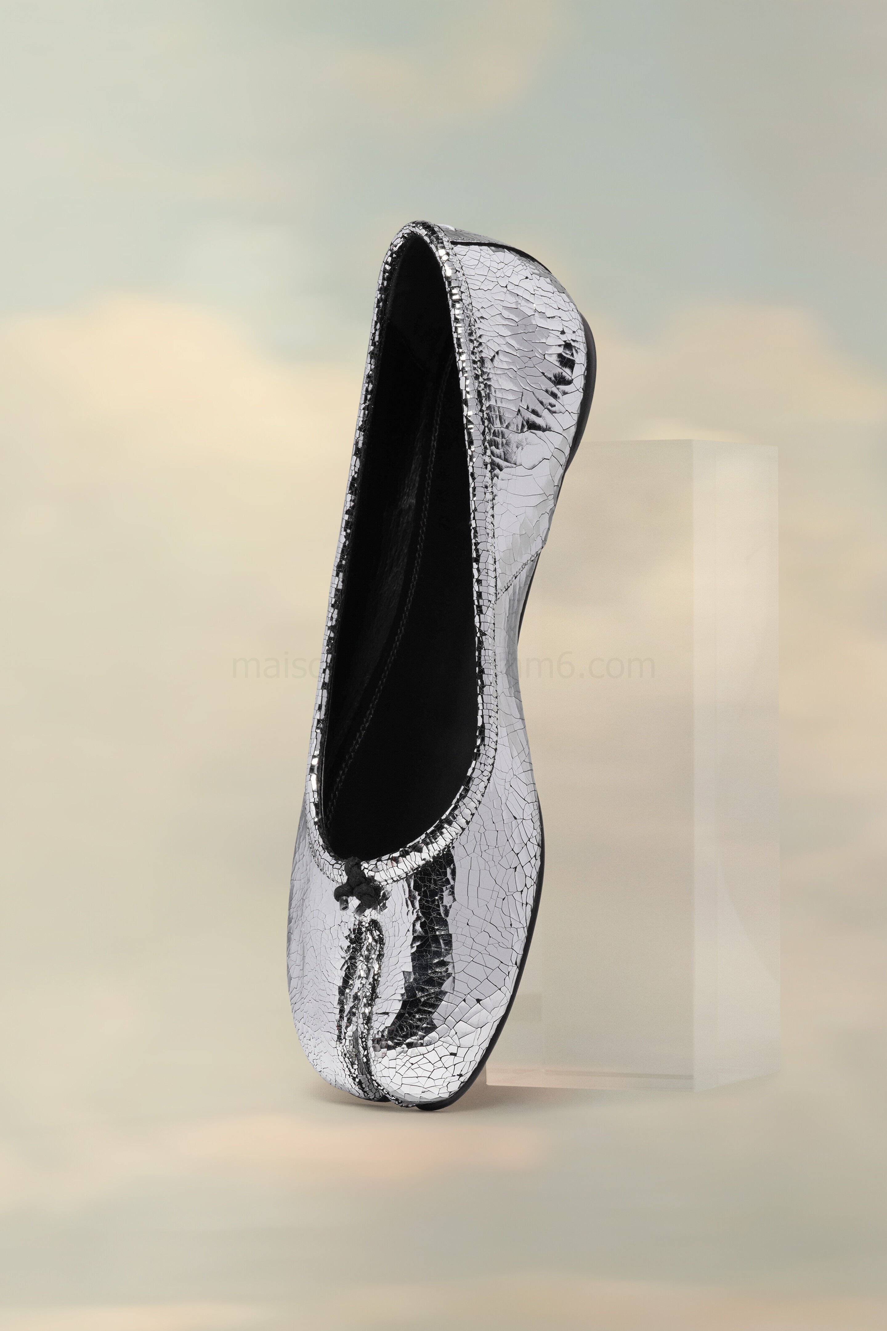 (image for) Tabi Ballerinas In Broken Mirror-Optik | Maison Margiela Mm6 - 1700 - Click Image to Close