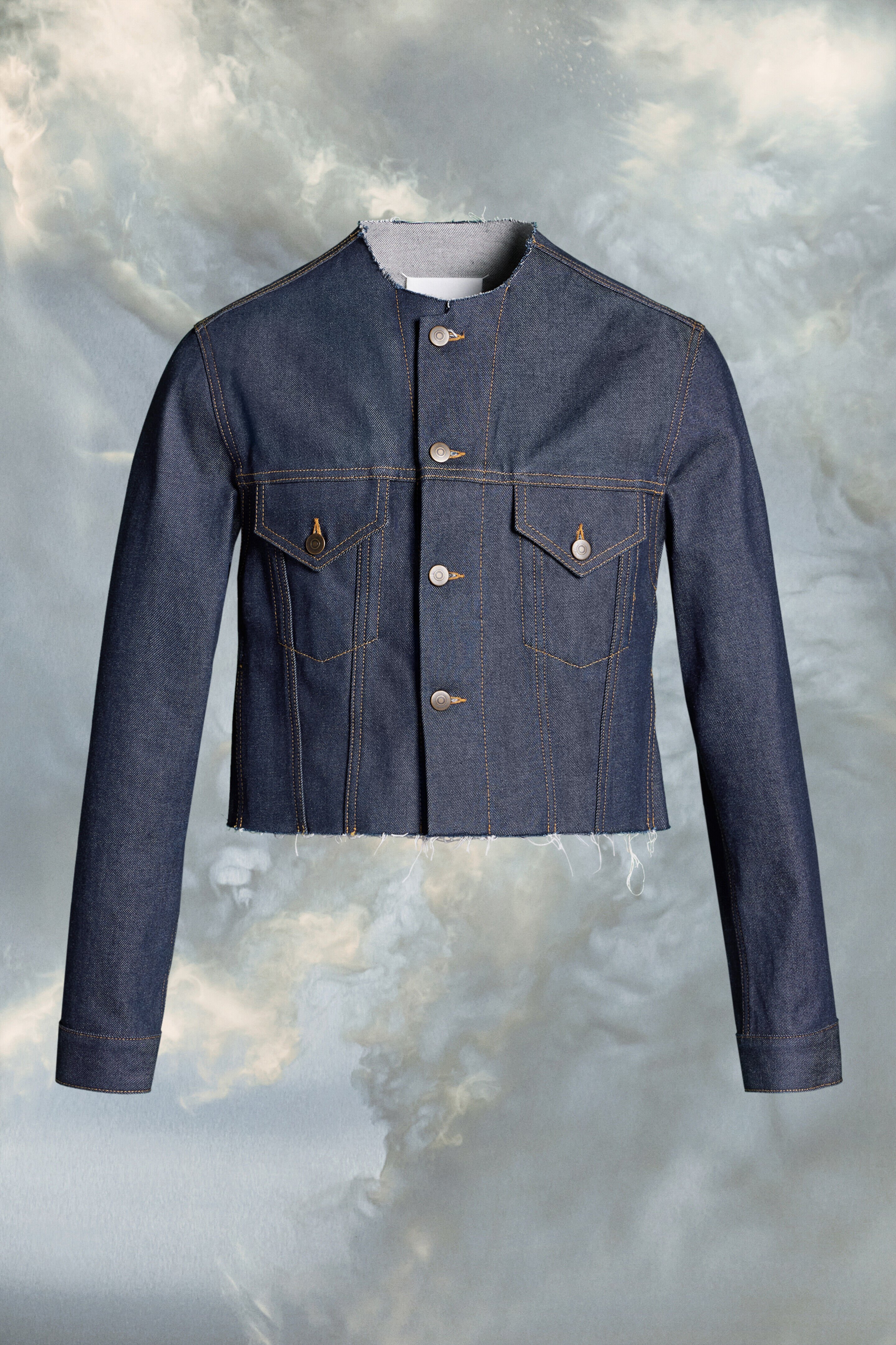 (image for) Jeansjacke Ohne Kragen | Maison Margiela Mm6 - 899