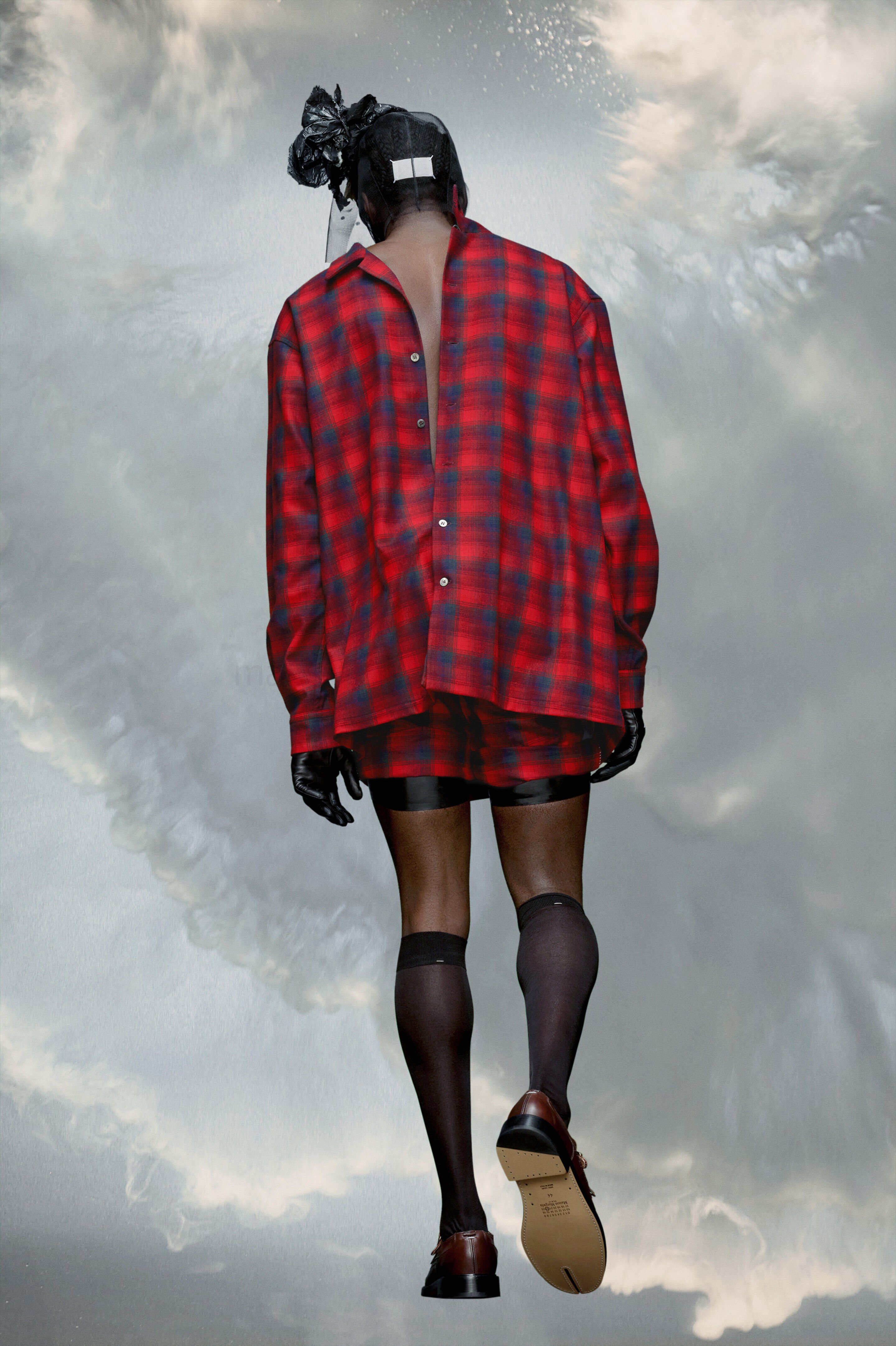 (image for) Oversized-Hemd Aus Pendleton-Wolle | Maison Margiela Mm6 - 860