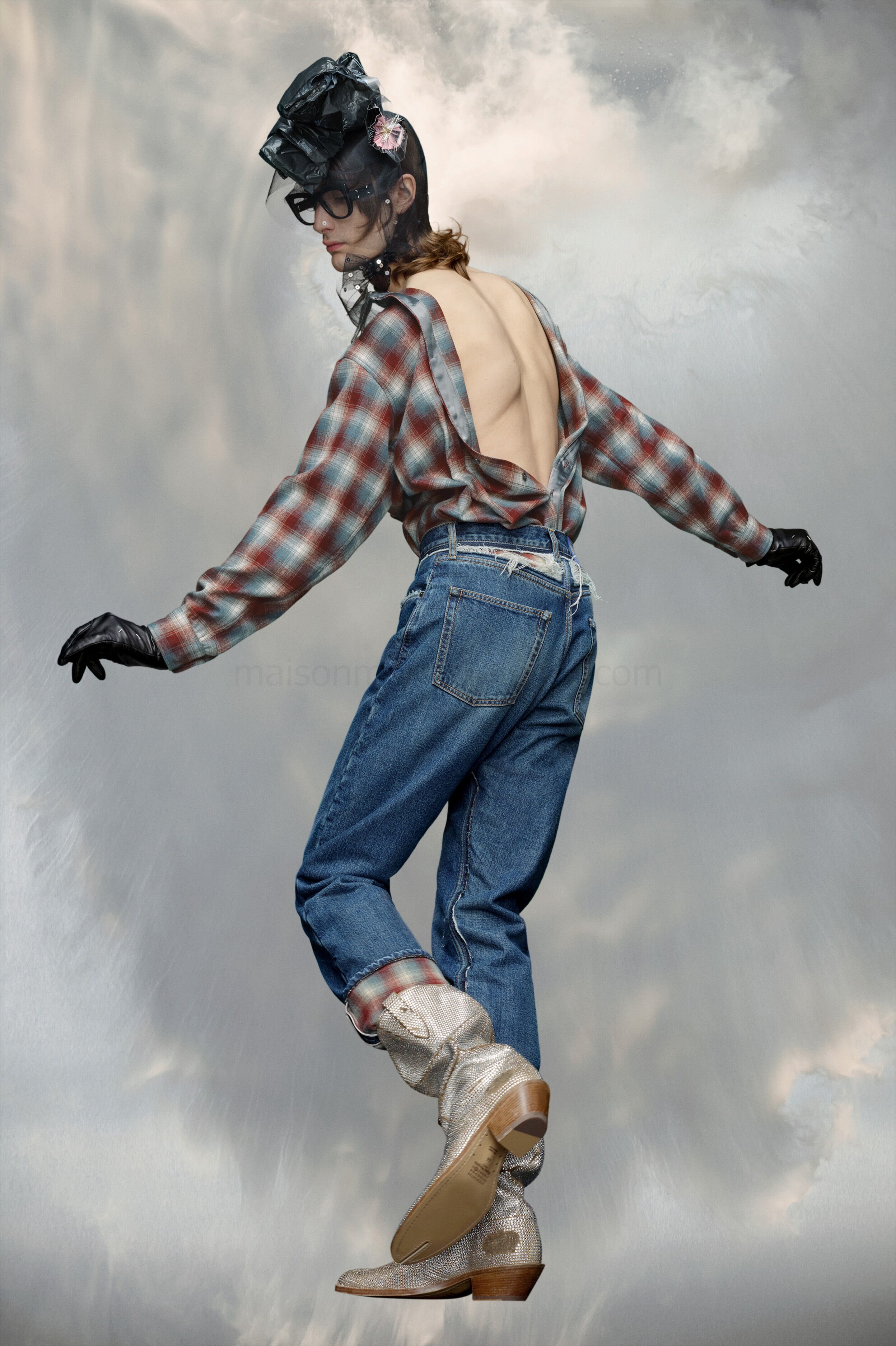 (image for) Jeans Mit Details Aus Pendleton-Wolle | Maison Margiela Mm6 - 858