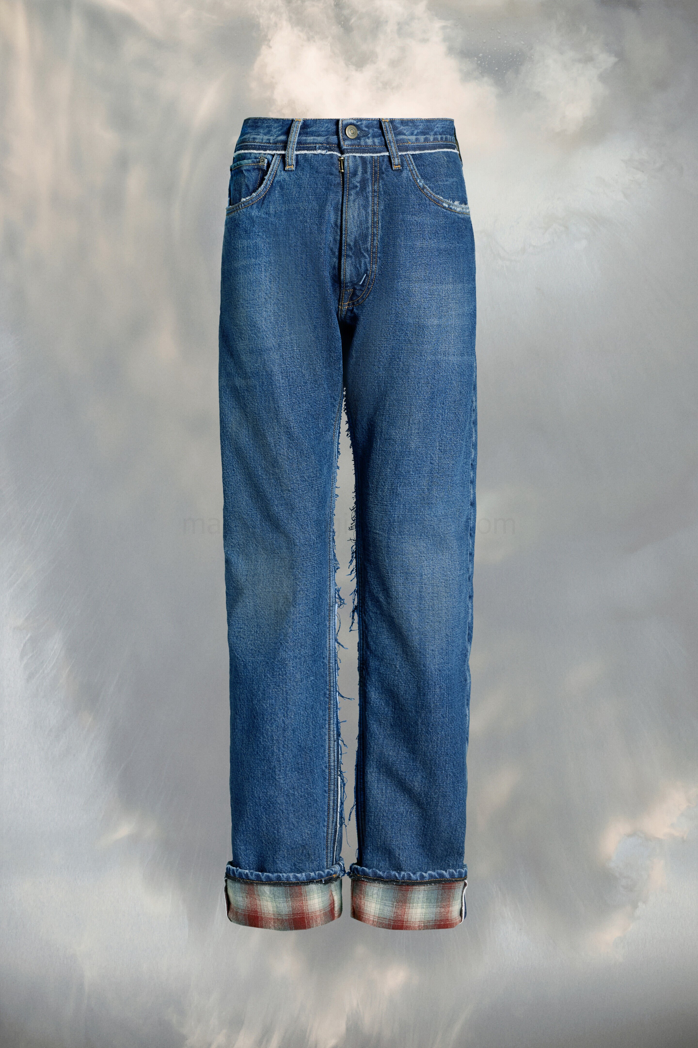 (image for) Jeans Mit Details Aus Pendleton-Wolle | Maison Margiela Mm6 - 858