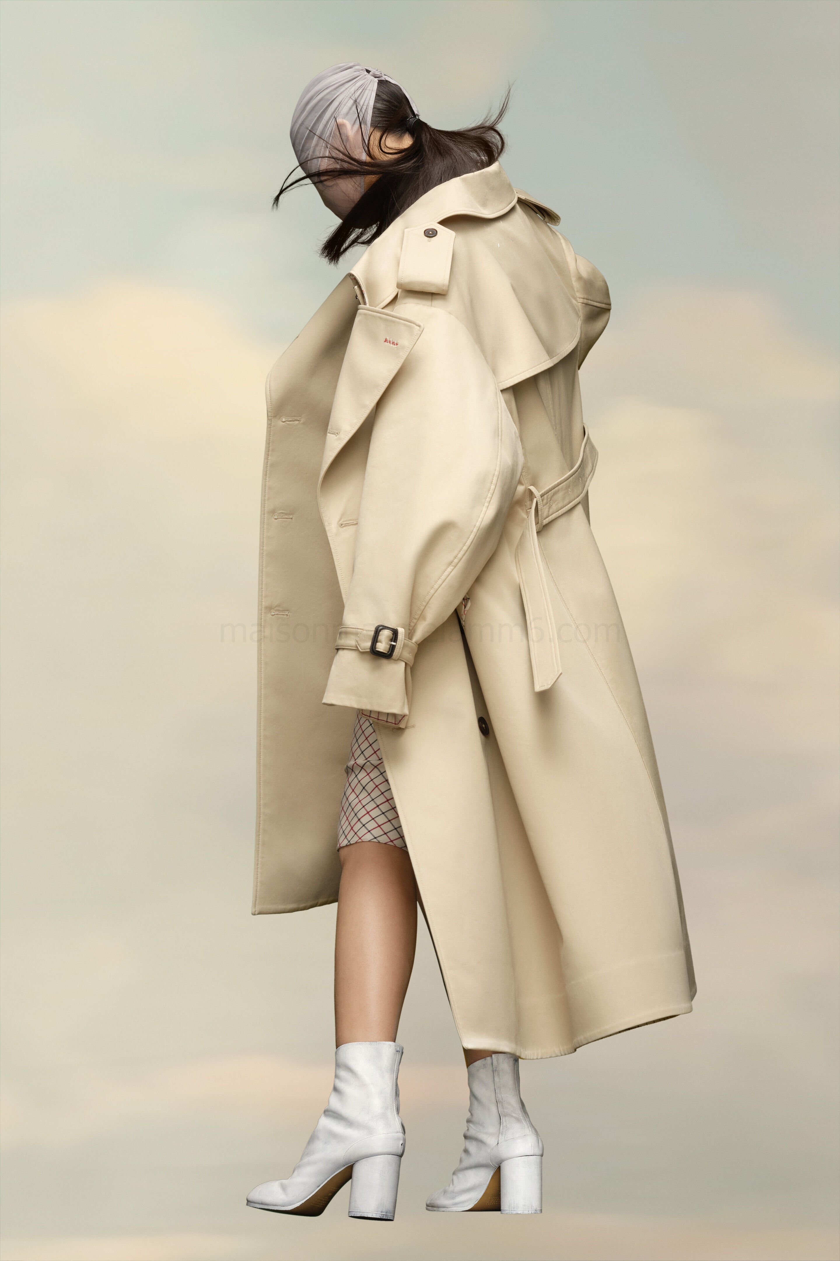 (image for) Trenchcoat Aus Baumwolle | Maison Margiela Mm6 - 1037