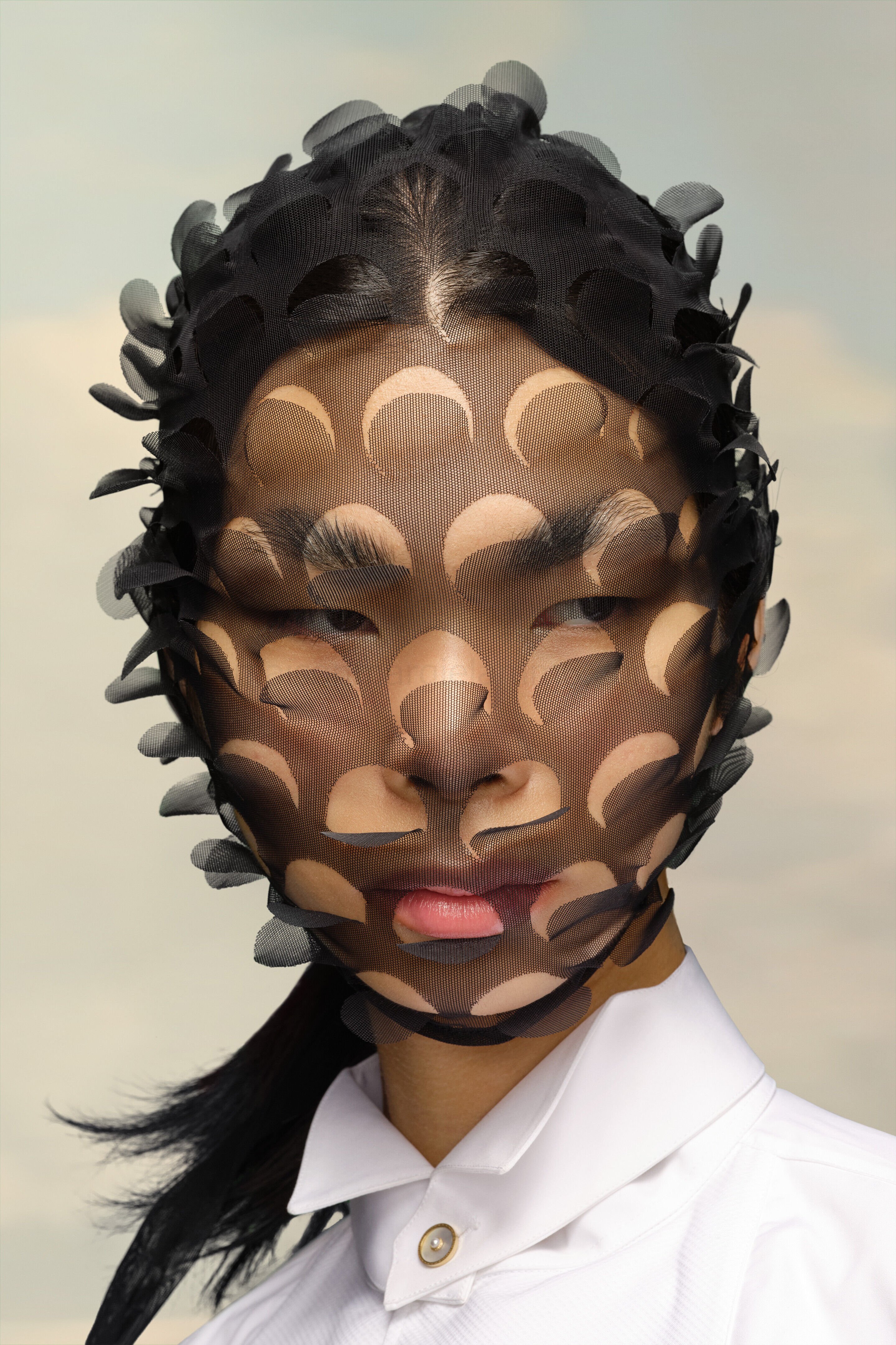 (image for) Stoffmaske Mit Cut-Out | Maison Margiela Mm6 - 2209