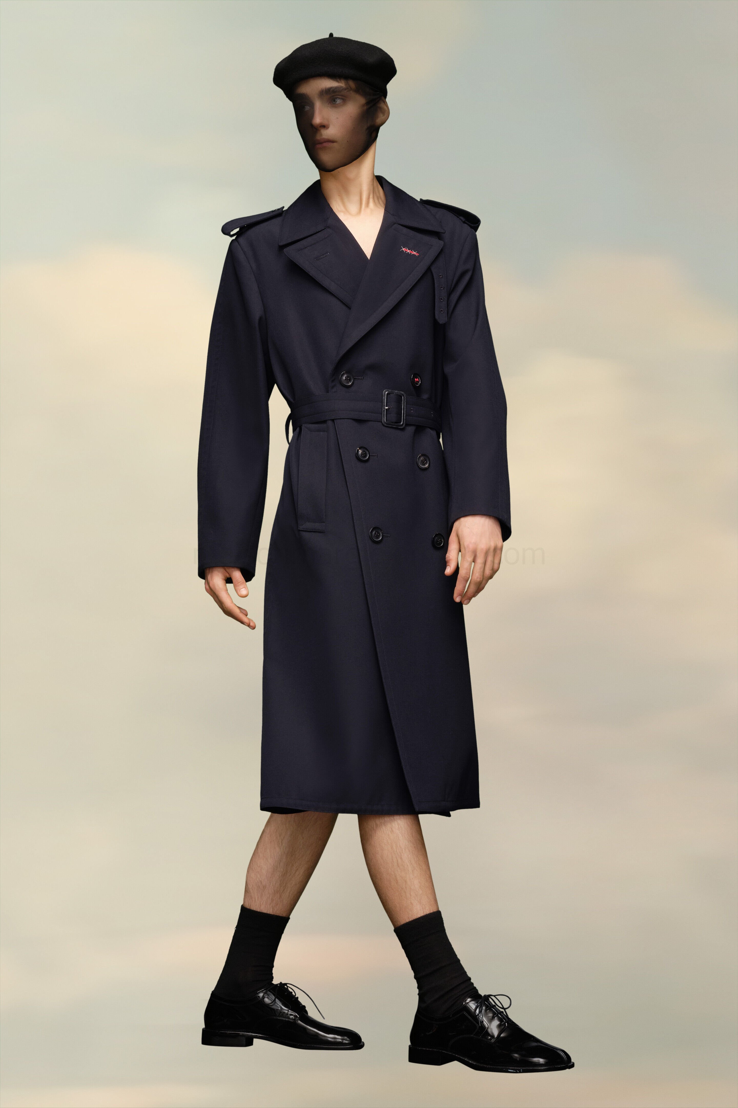 (image for) Trenchcoat Mit GüRtel | Maison Margiela Mm6 - 1198 - Click Image to Close