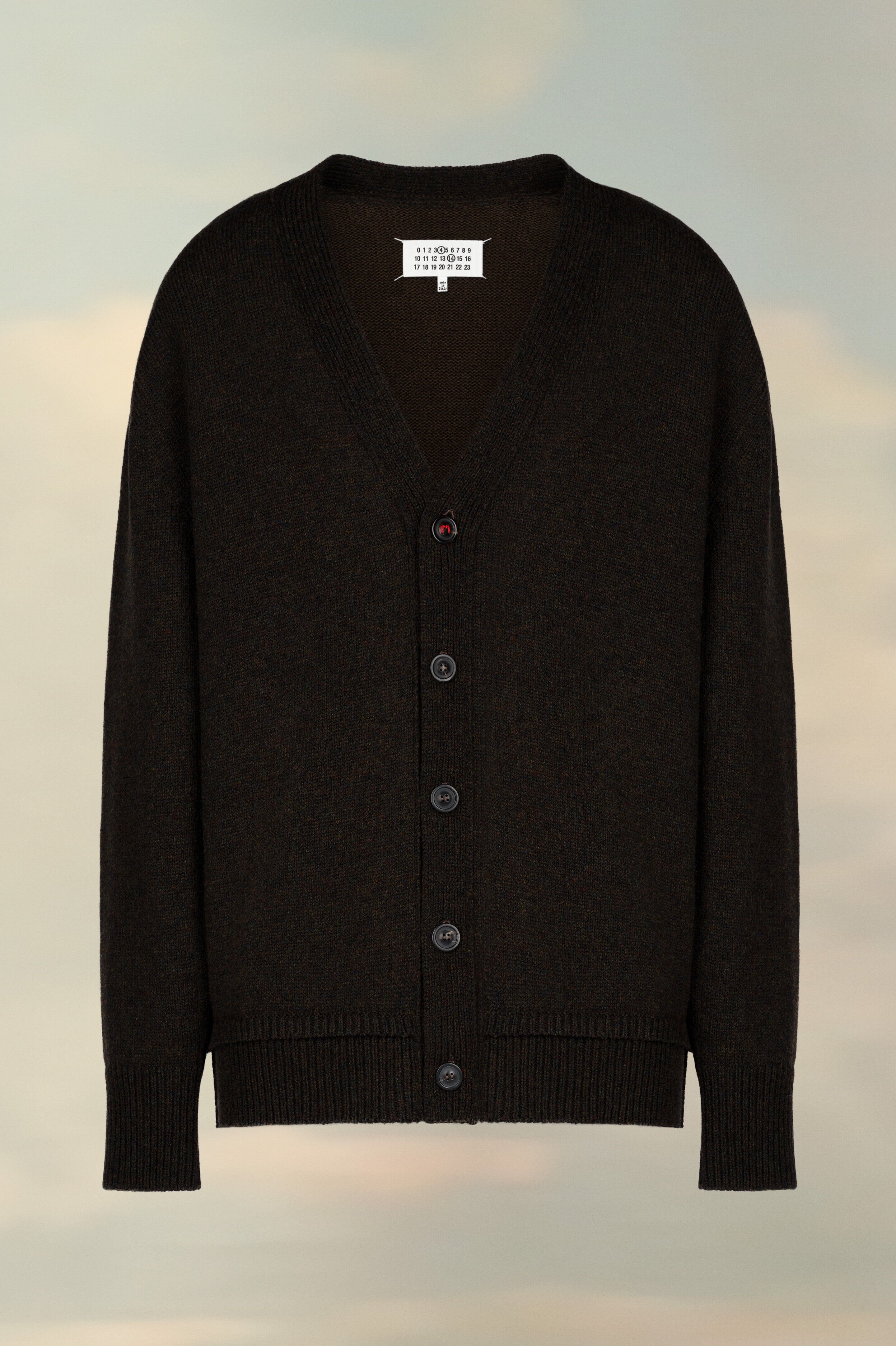 (image for) Cardigan Mit Ellbogen-AufnäHern | Maison Margiela Mm6 - 1157 - Click Image to Close