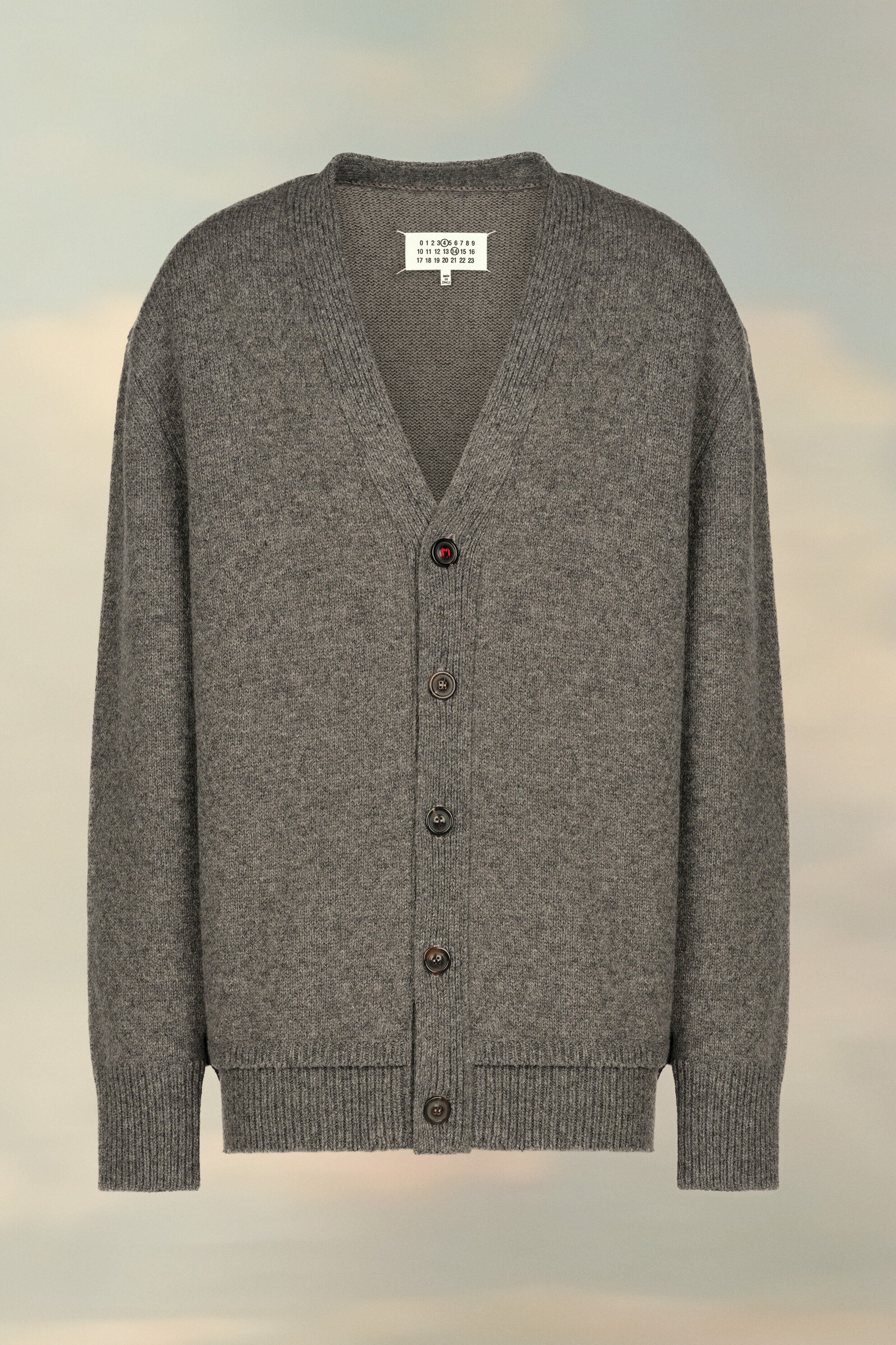 (image for) Cardigan Mit Ellbogen-AufnäHern | Maison Margiela Mm6 - 1067