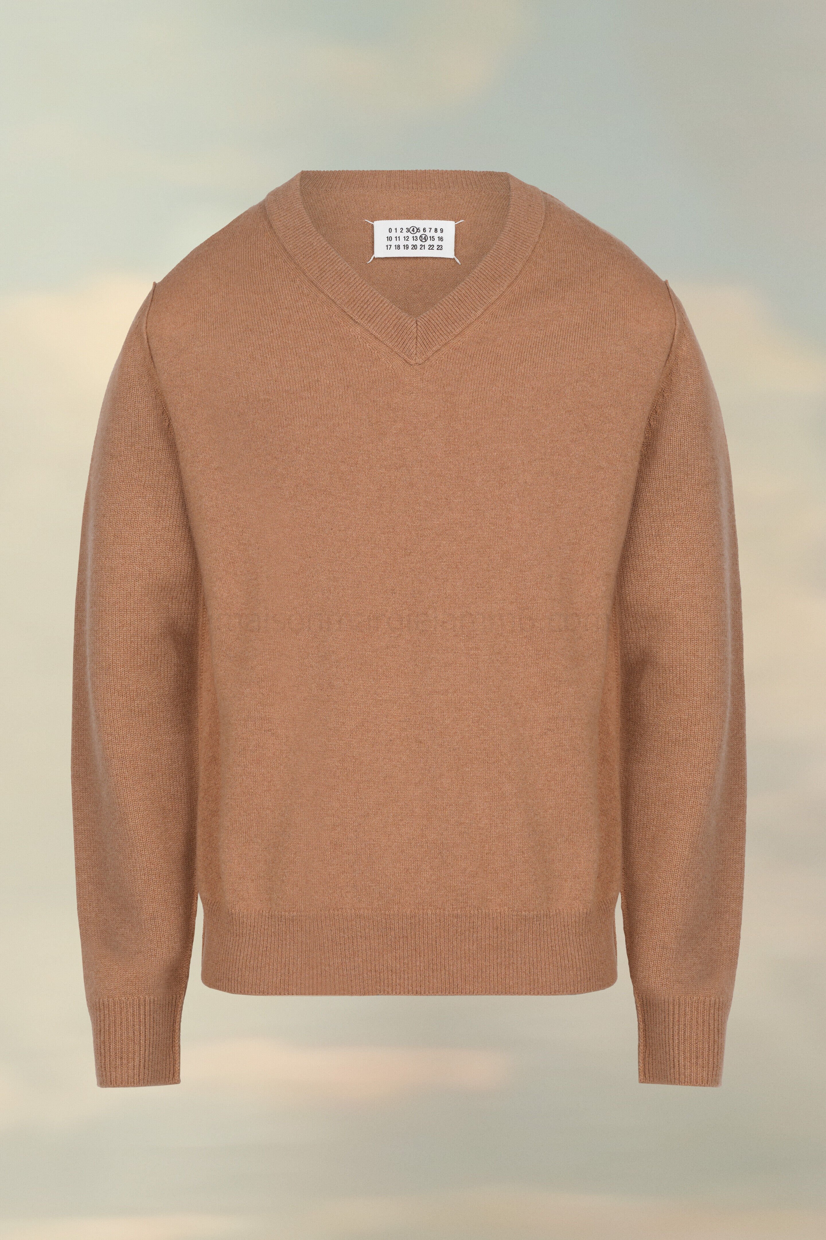 (image for) Pullover Aus Cashmere Mit V-Ausschnitt | Maison Margiela Mm6 - 1229 - Click Image to Close